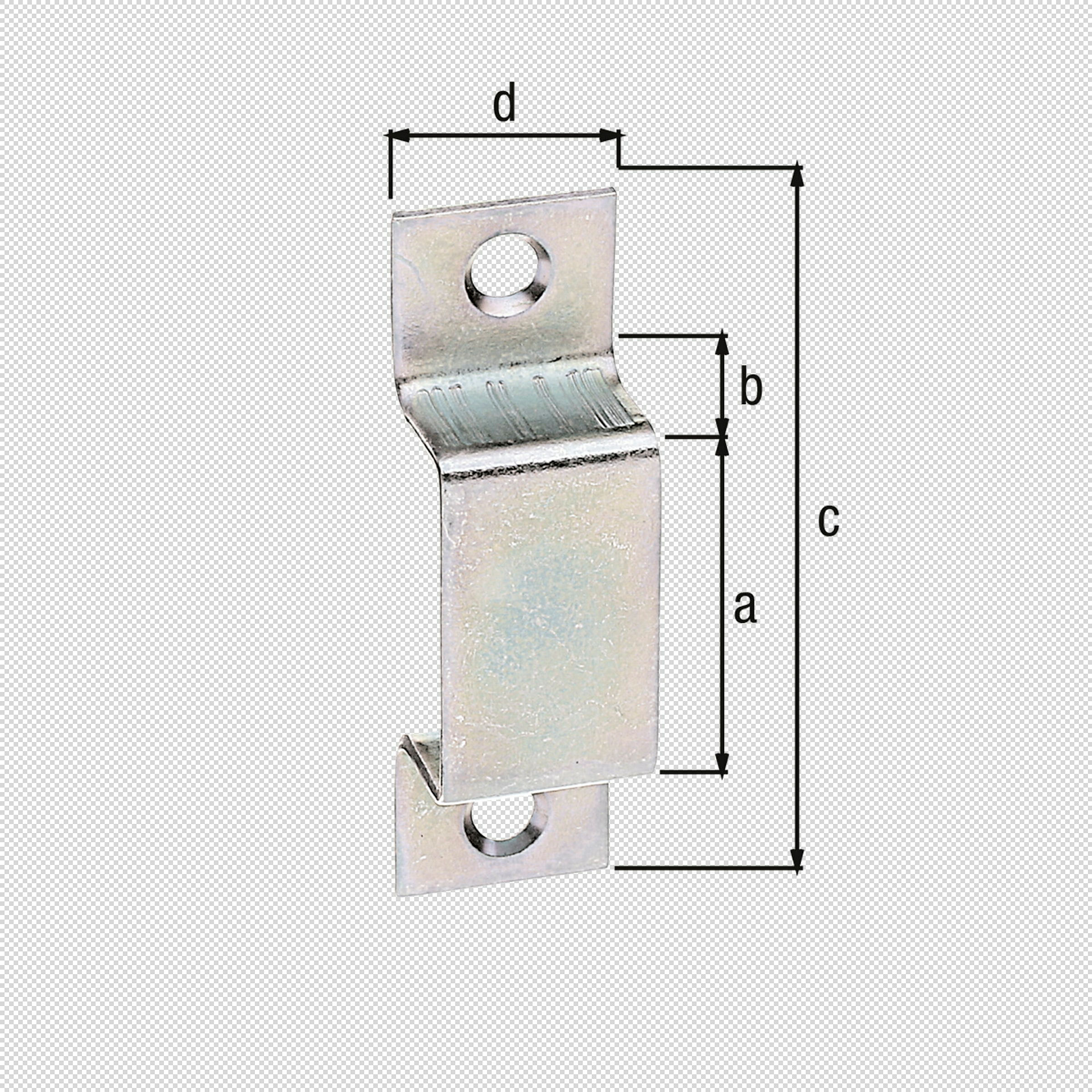 Schlaufe 25x12 2 Stück verzinkt