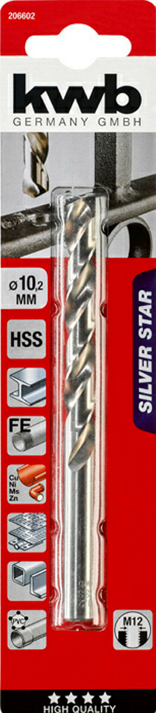 SILVER STAR HSS Spiralbohrer, ø 10.2 mm