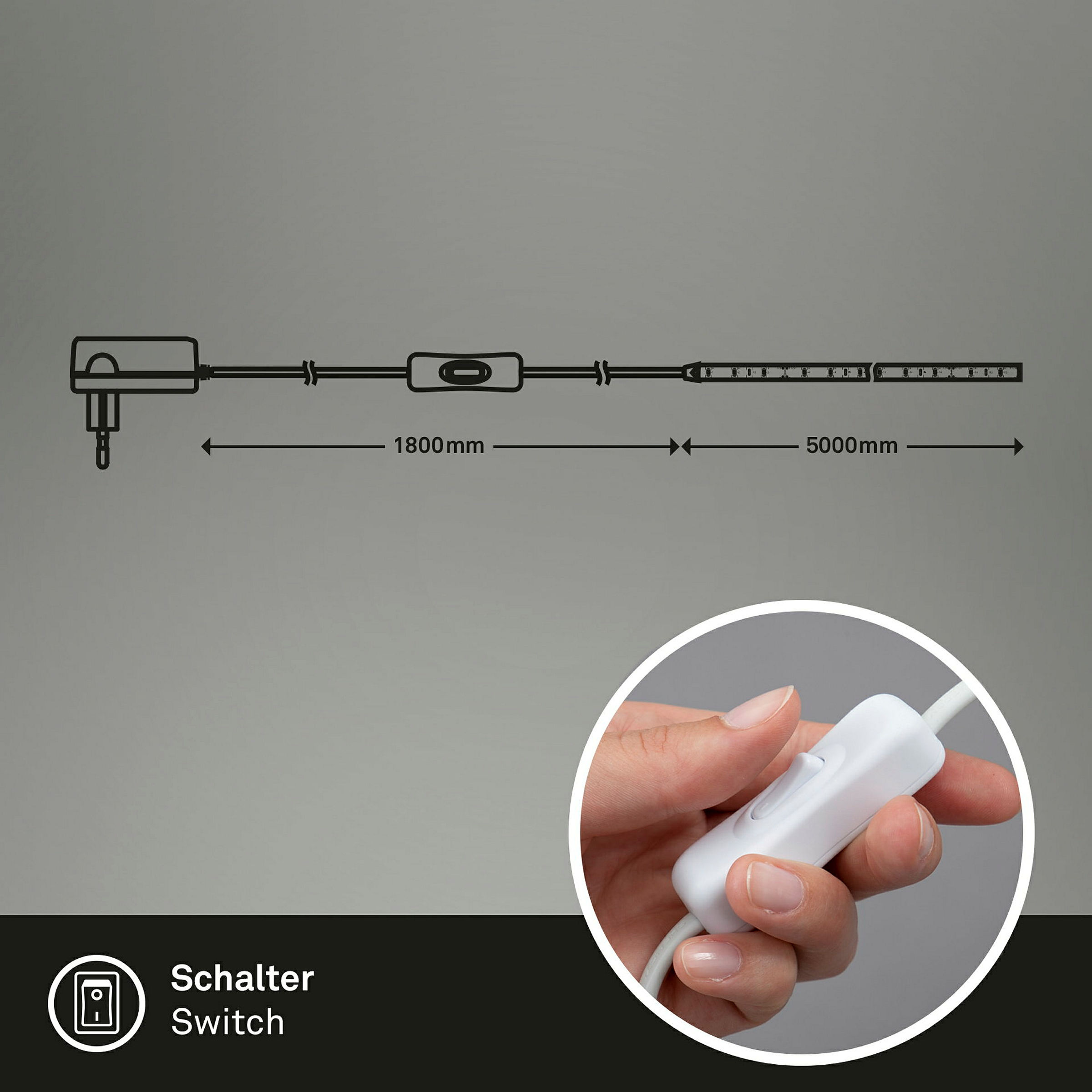 LED-Band, weiß, 150xLED, 5m