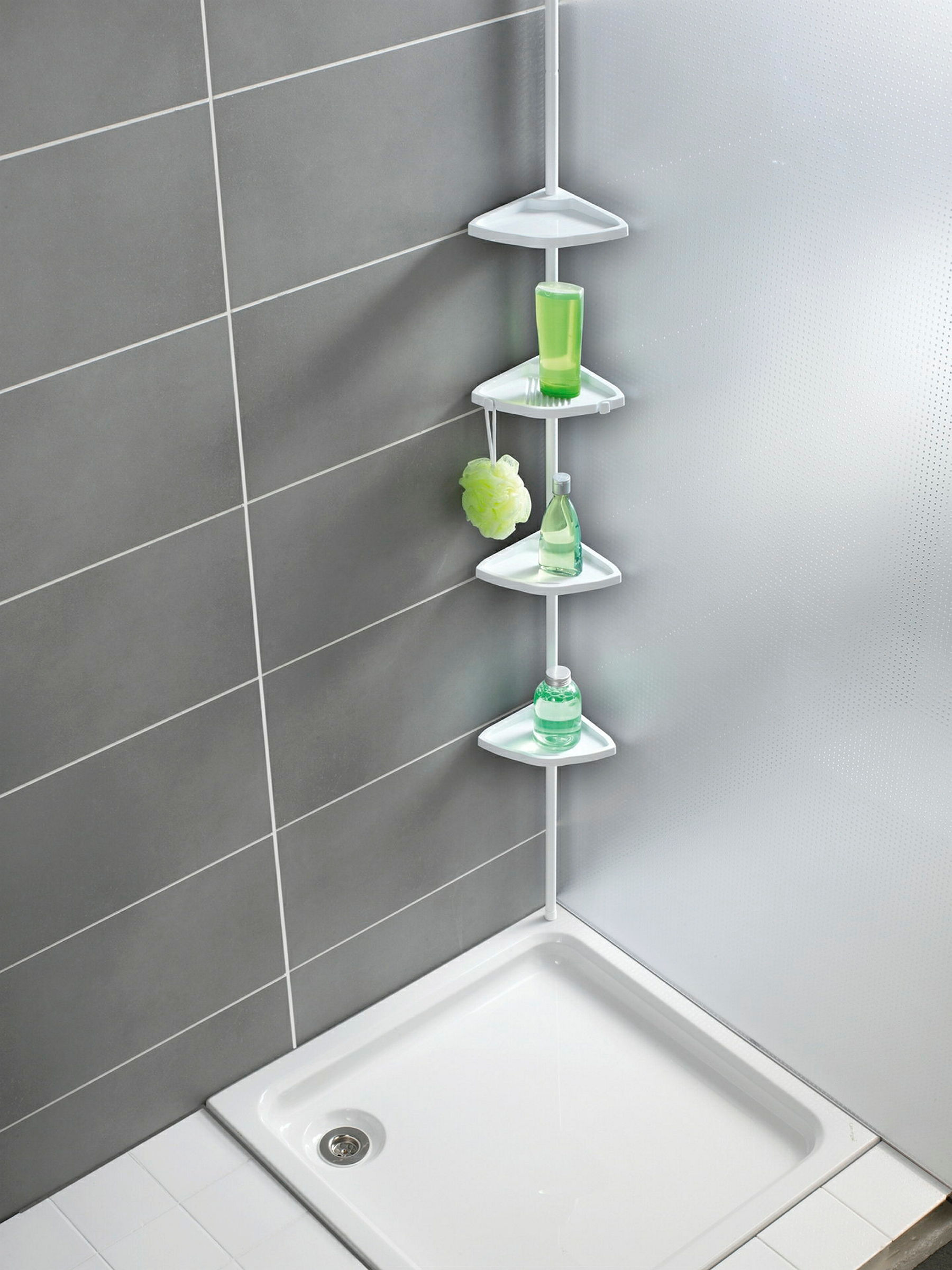 Teleskop Duschecke Easy weiss