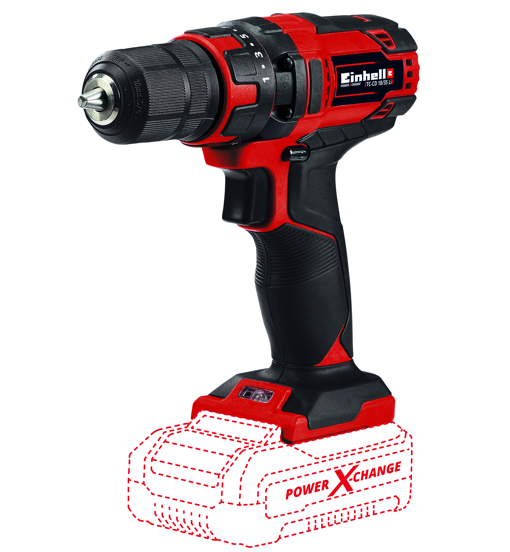 Einhell Classic TC-CD 18/35 Li - Solo Akku-Bohrschrauber