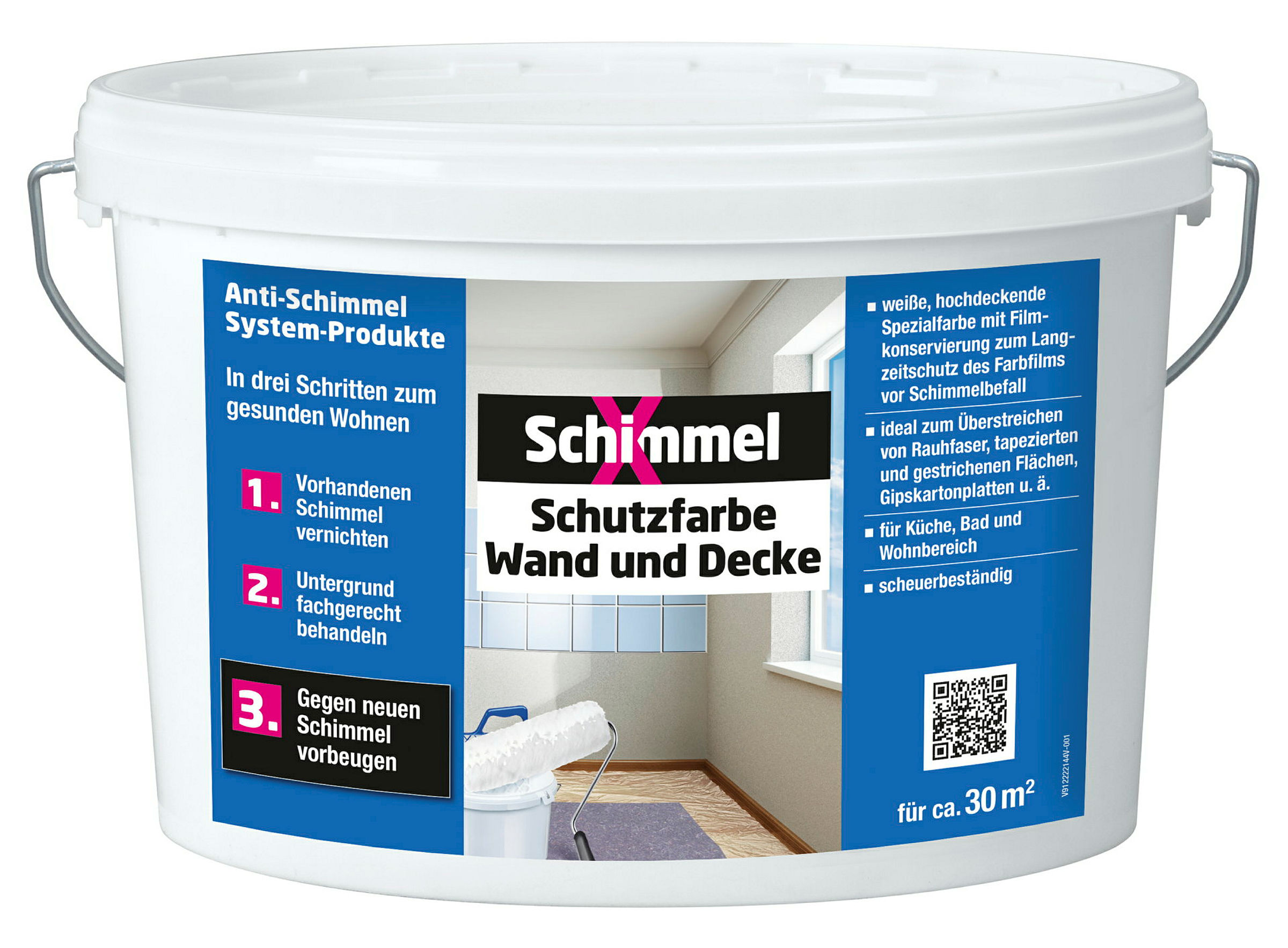 SchimmelX Schutzfarbe Wand und Decke 5 L