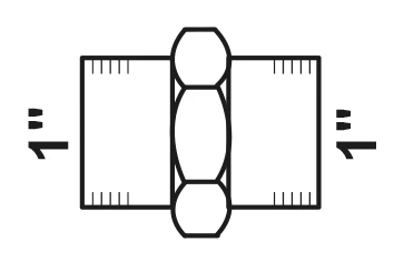 TG Verschraubung, verzinkt, 1''IG, konischdichtend, (340)