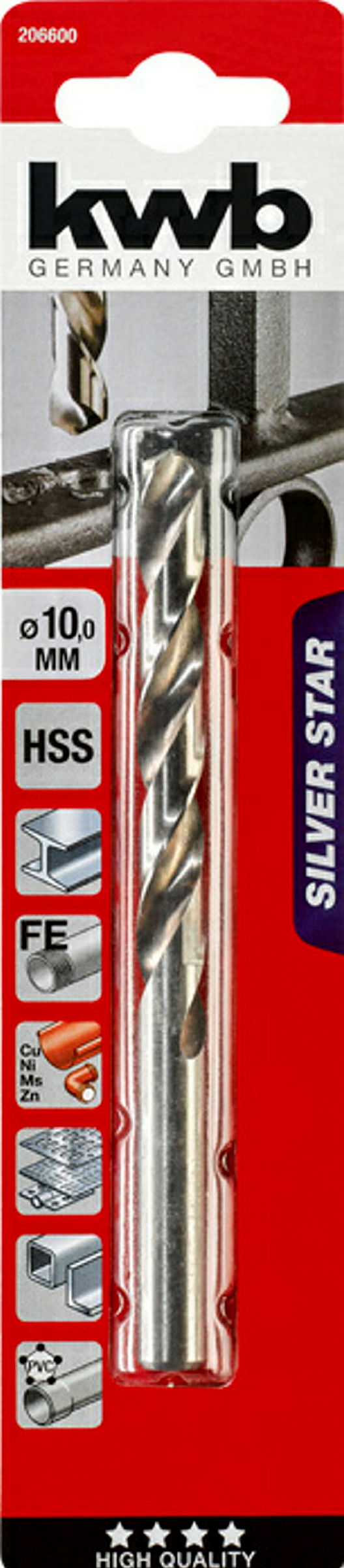 SILVER STAR HSS Spiralbohrer, ø 10.0 mm