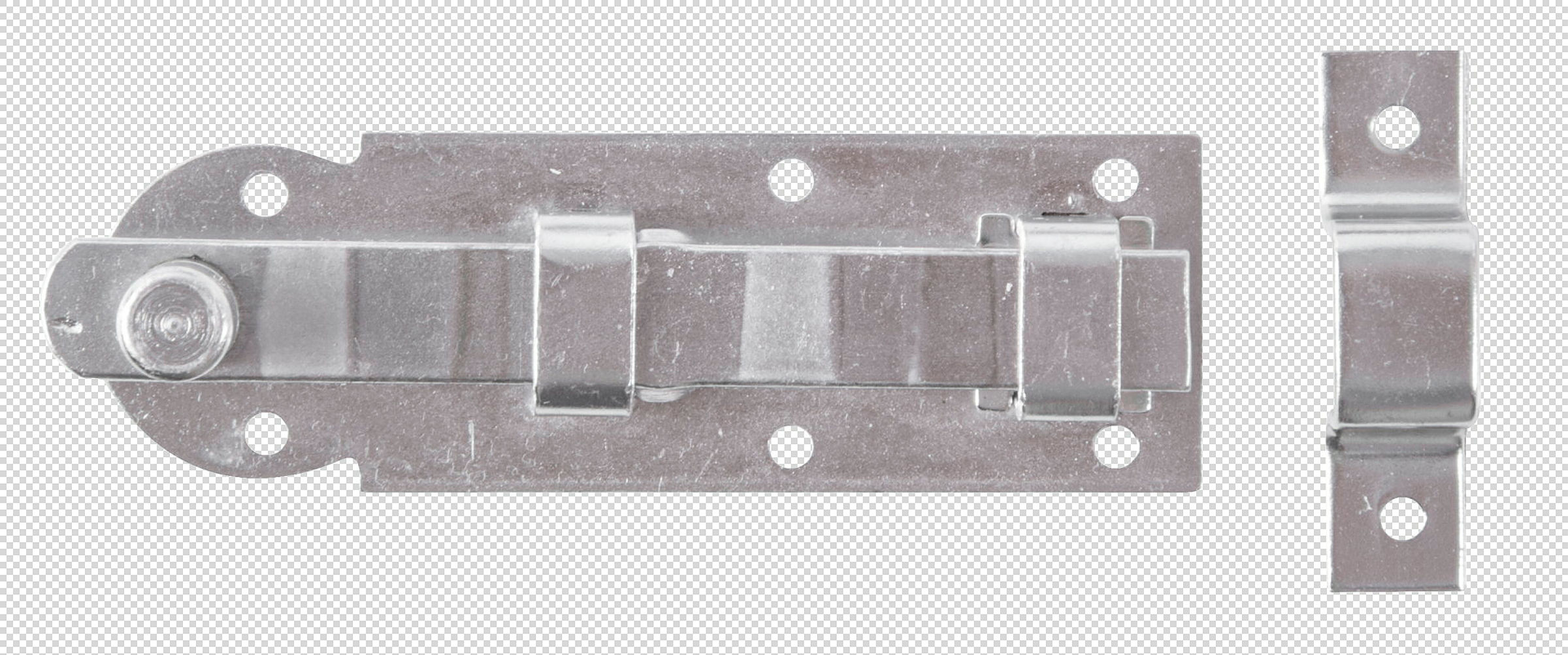 Fensterriegel mit Knopfgriff 80x26 Edelstahl