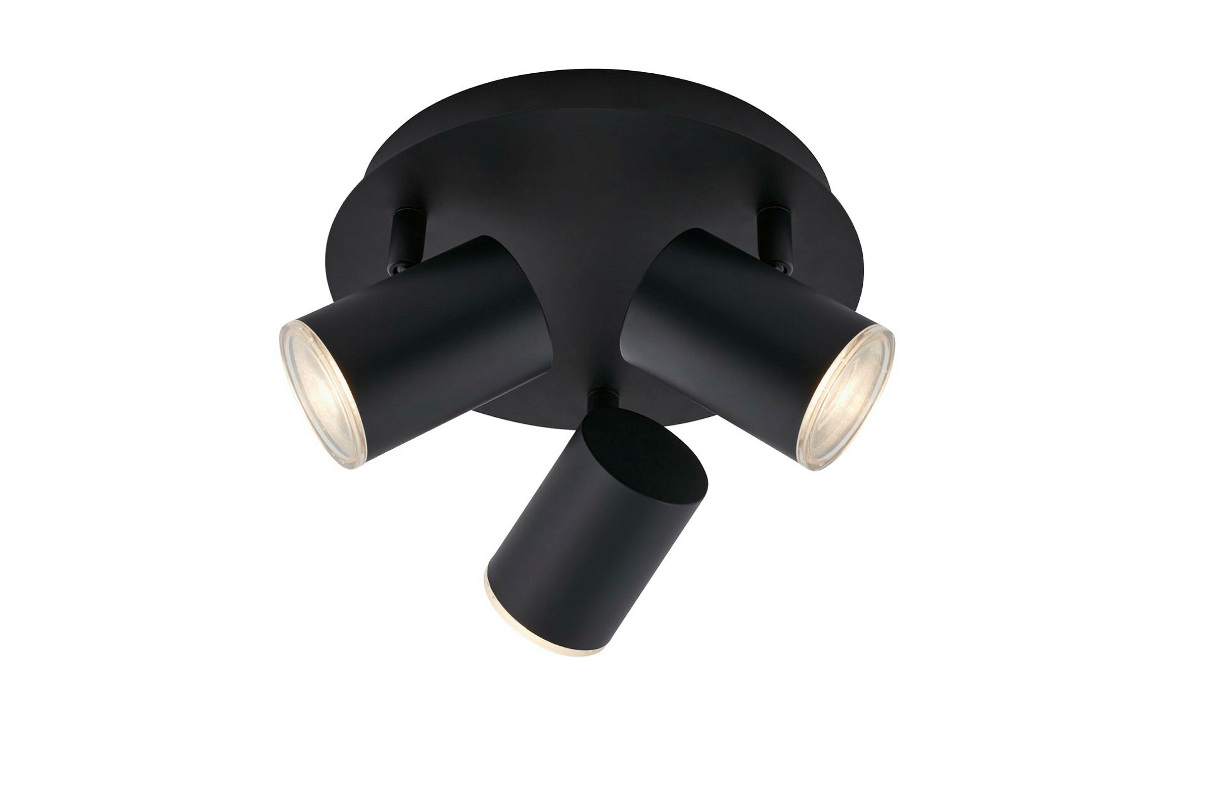 LED Bad Spotleuchte, schwarz, exkl. 3xLED/GU10