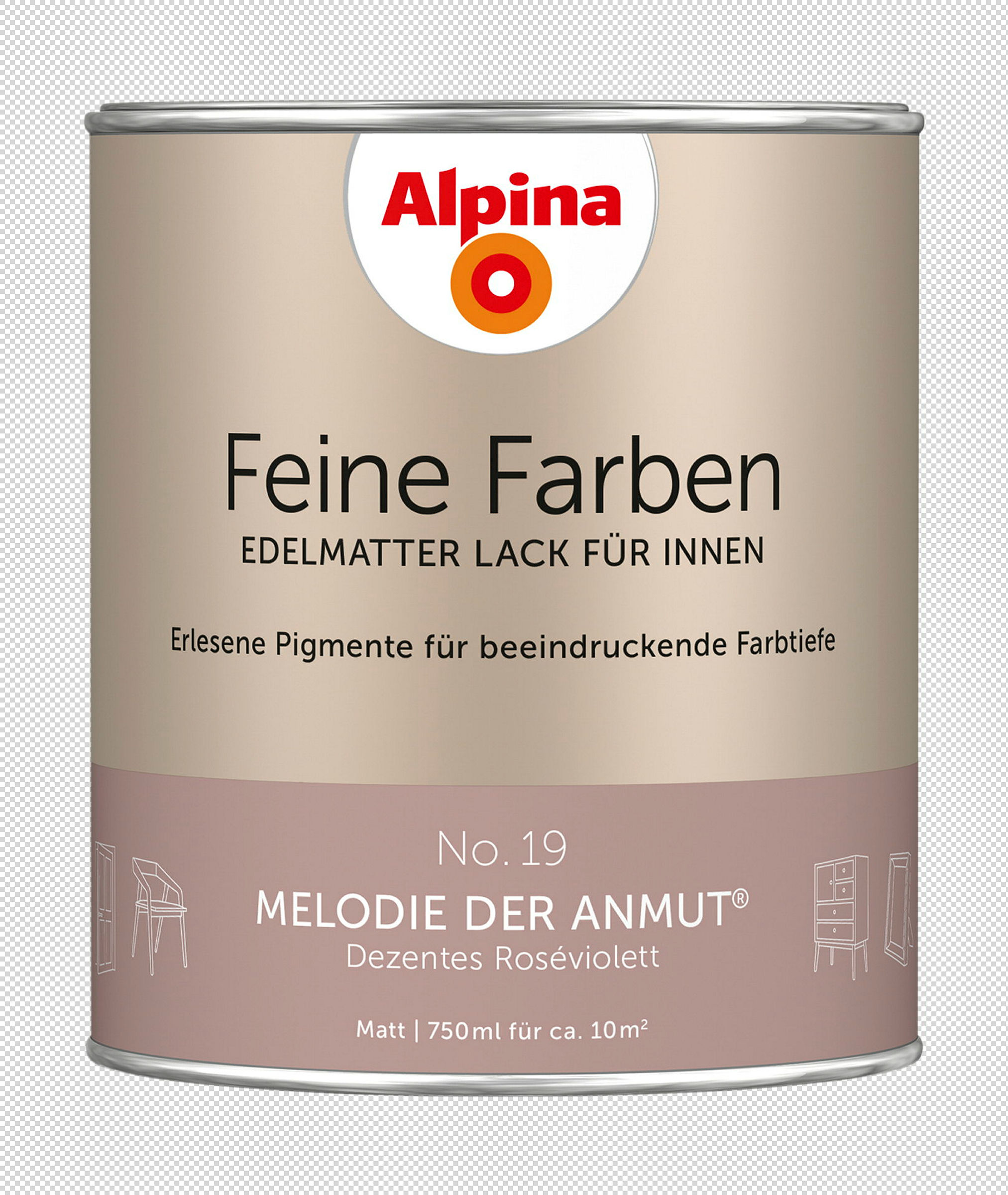 Alpina Feine Farben Lack No. 19 Melodie der Anmut® edelmatt 750ml