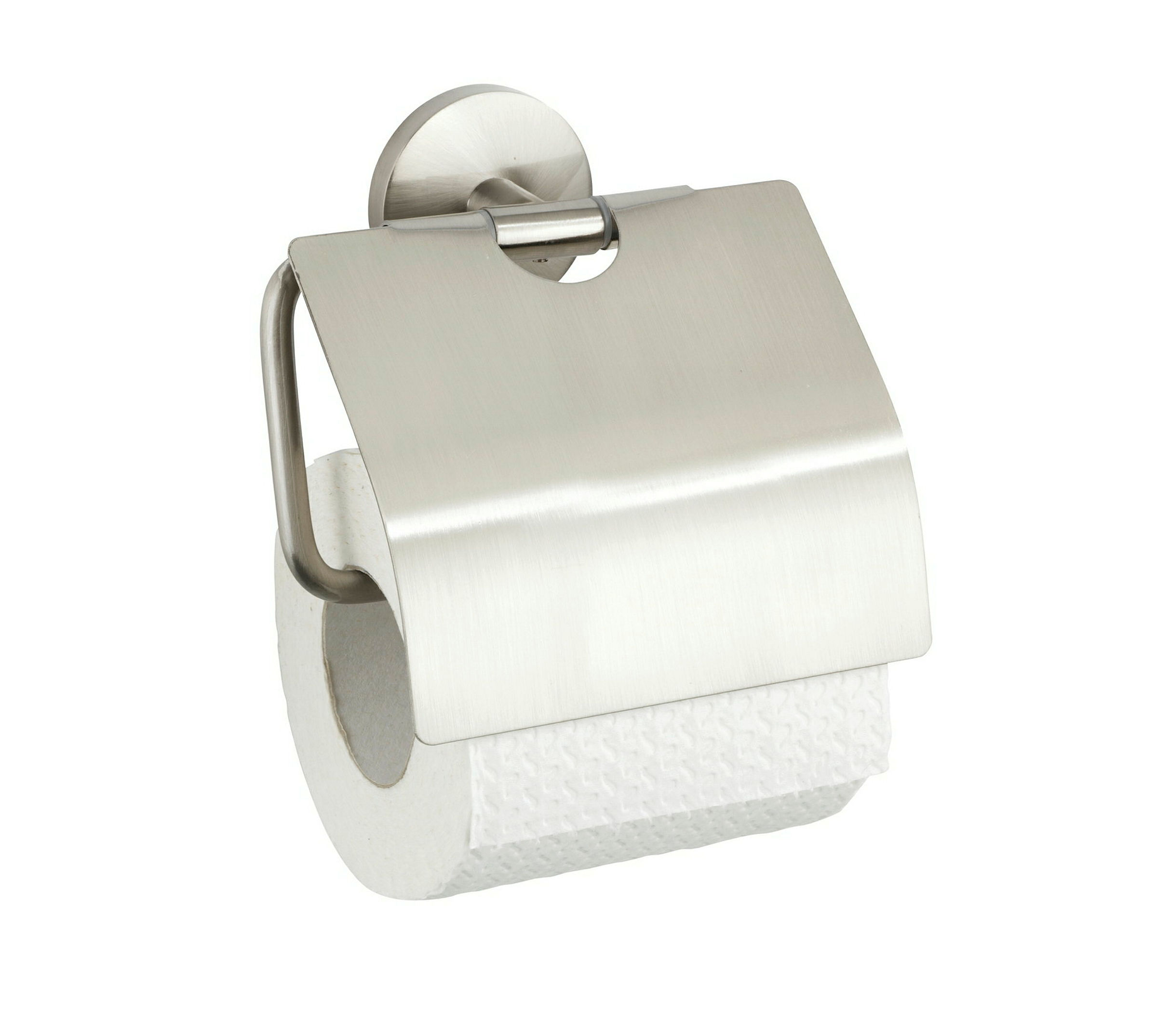 Toilettenpapierhalter m Deckel Cuba matt
