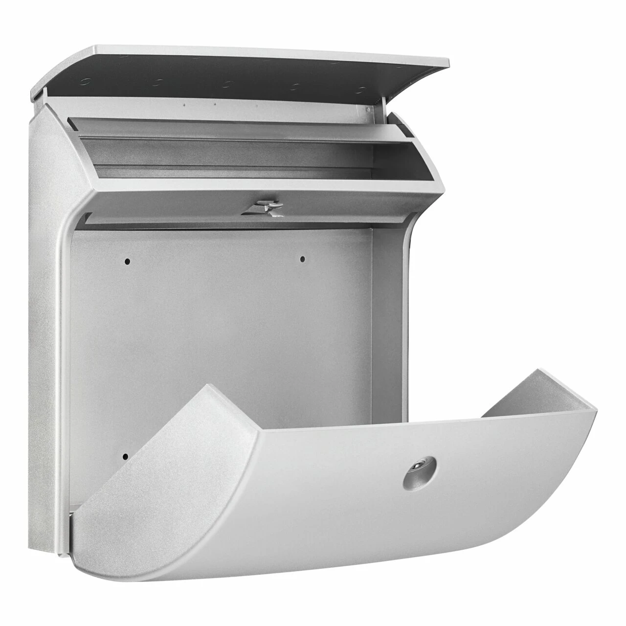 Kunststoff-Briefkasten Classico 4932 Si silber