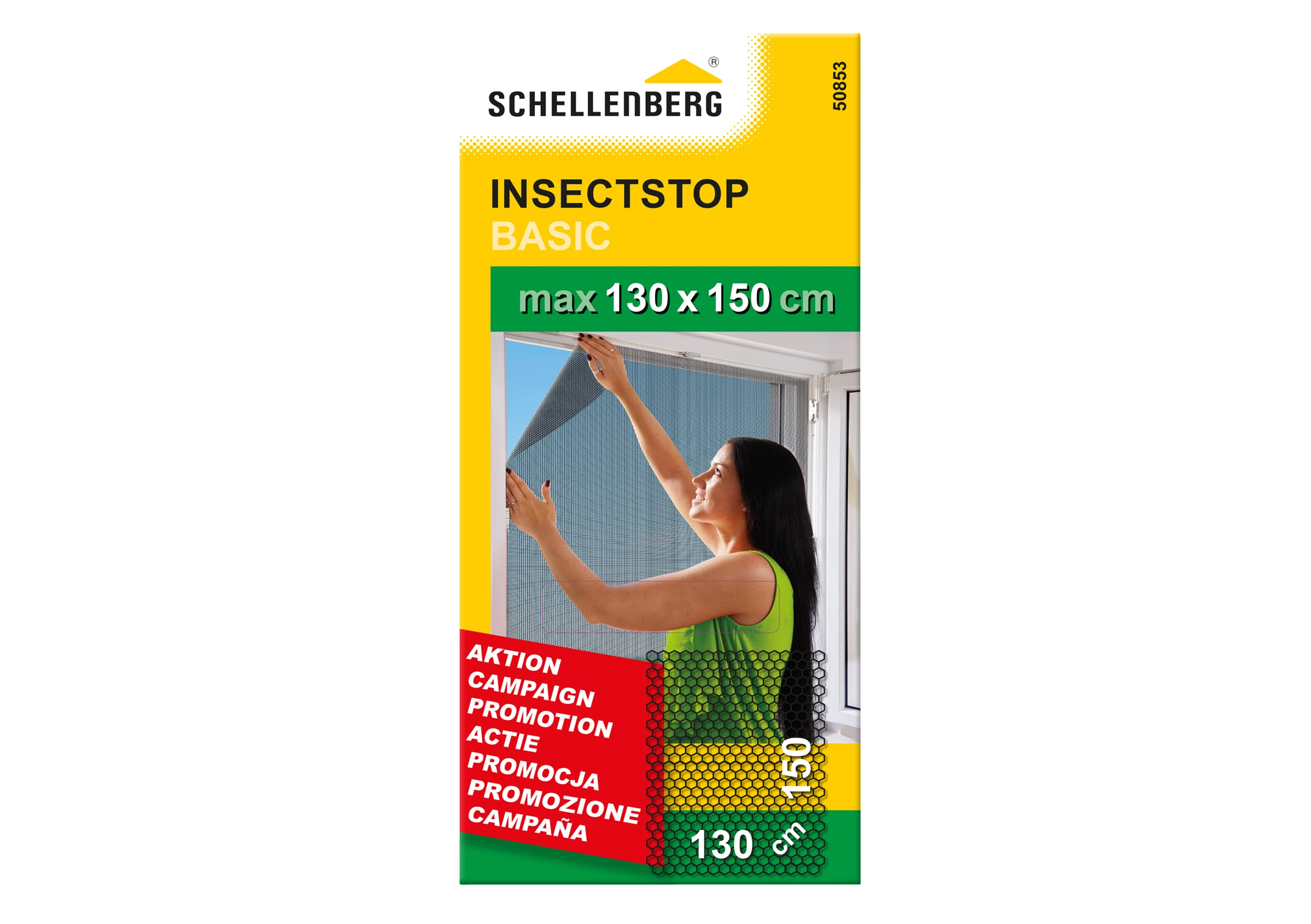 Schellenberg Fliegengitter BASIC, anthrazit, 130 x 150 cm