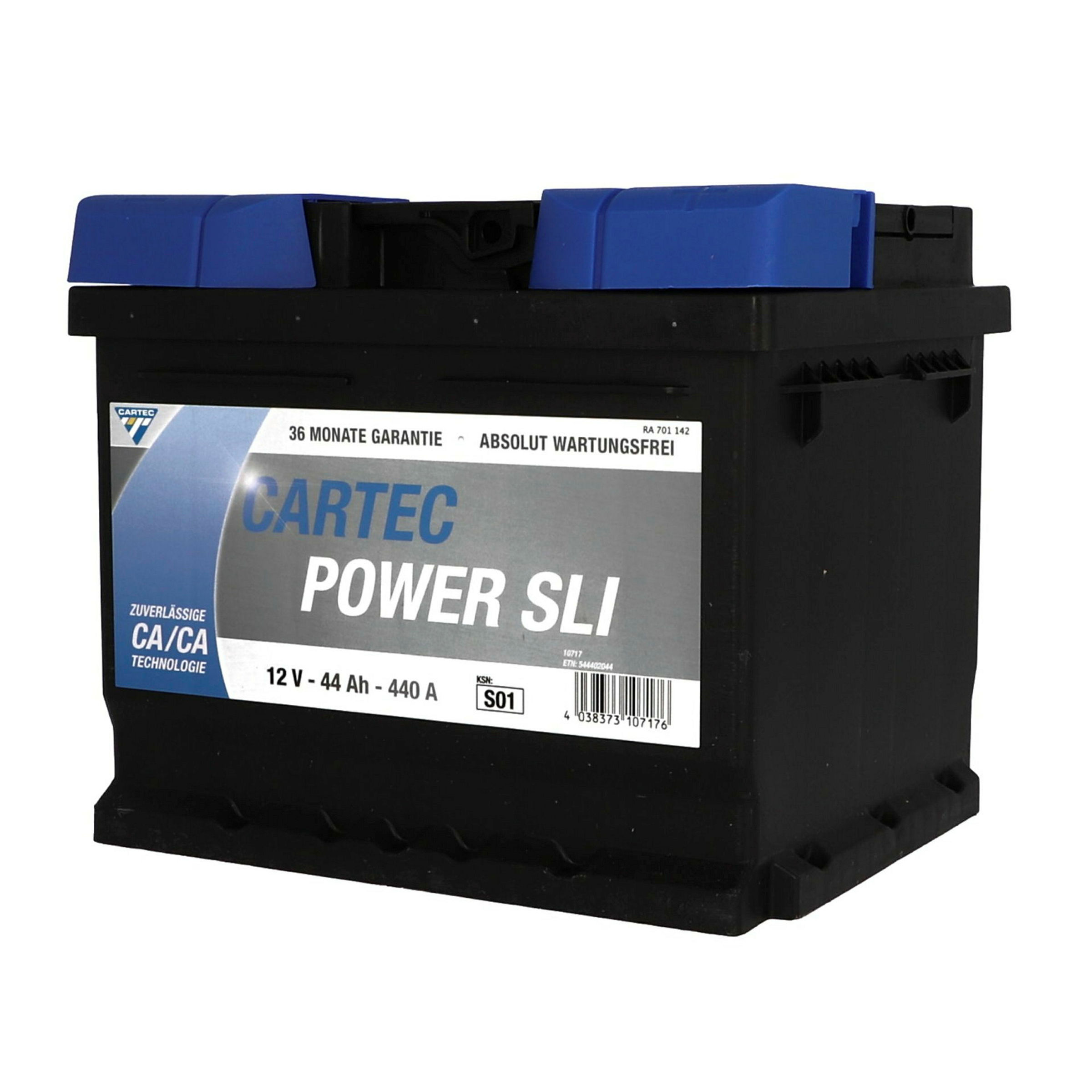 CARTEC PLUS Starterbatterie 44 Ah/ 440 A