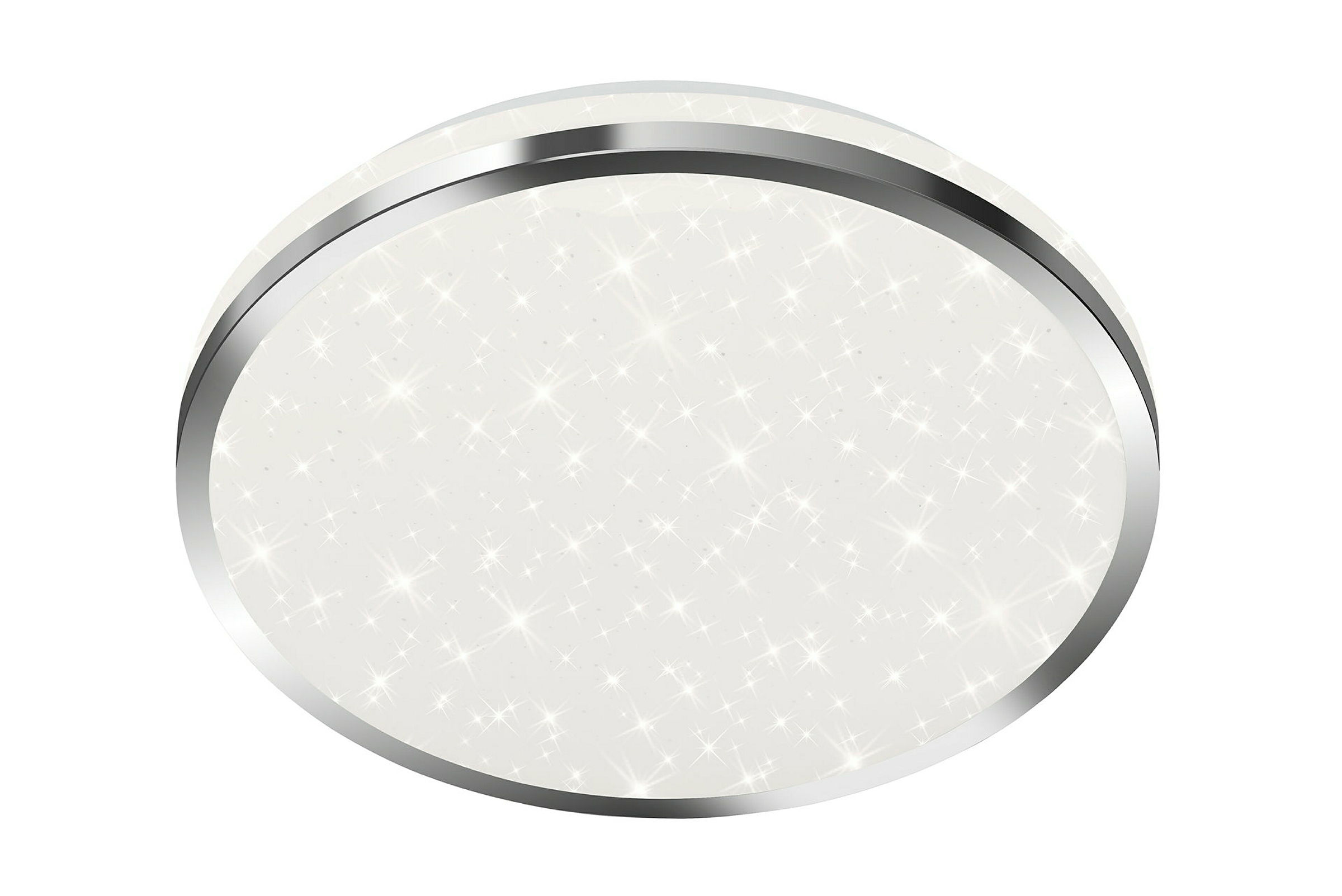LED Bad-Deckenleuchte mit Sternendekor,chrom,IP44, LED/12W