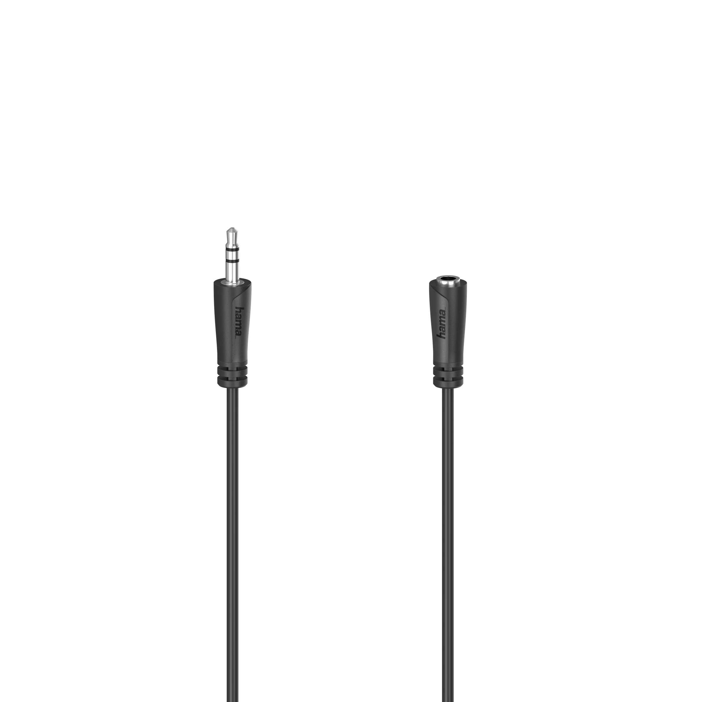 Hama Audio-Verlängerungskabel, 3,5-mm-Klinken-Stecker - Kupplung, Stereo, 3