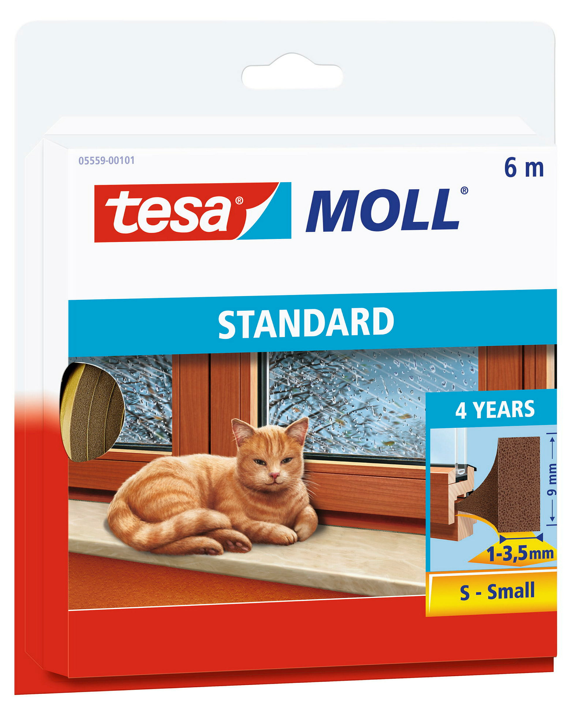 tesamoll® Standard I-Profil Schaumstoff braun, für Spalten von 1-3,5mm