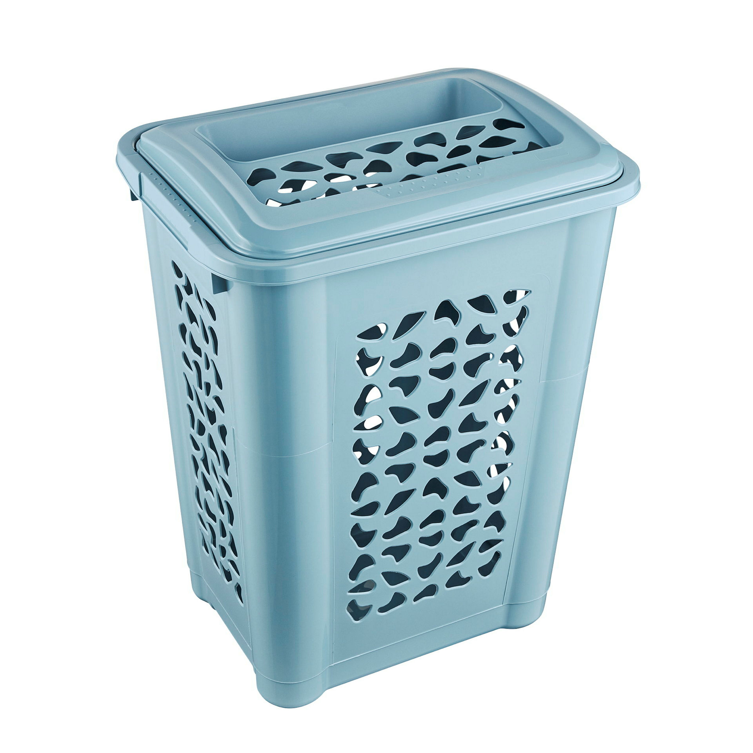 keeeper Wäschebox mit Einwurfschlitz, Luftdurchlässig, 60 l, Per, Blau