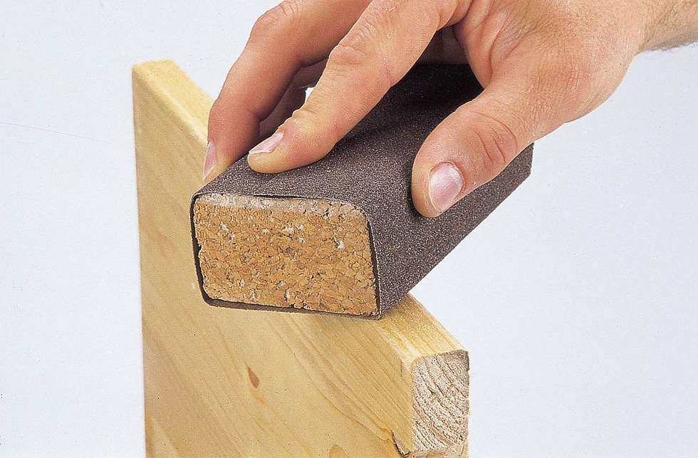Handschleifklotz, Kork, 40 x 80 x 120 mm