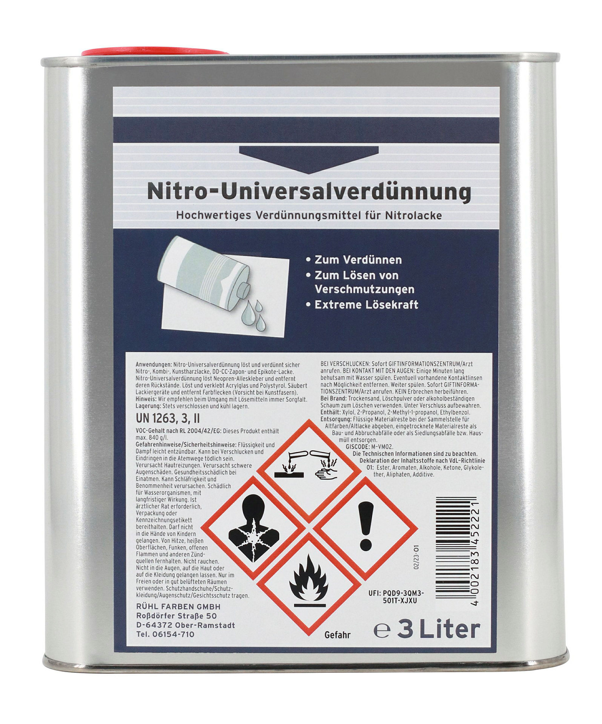 Nitro-Universalverdünnung 3 L