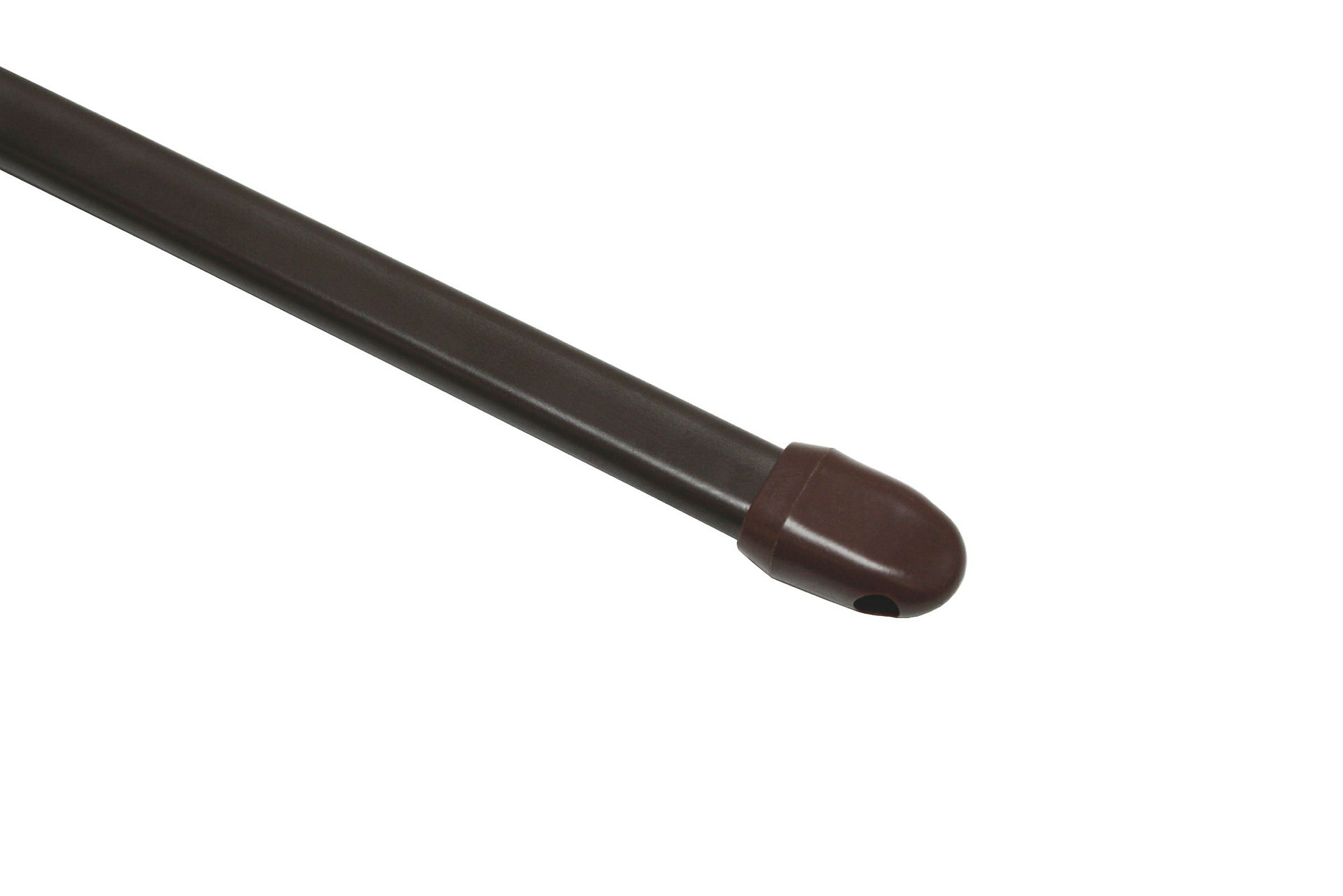 Vitragestange flachoval, Scheibenstange, Metall/Kunststoff, braun, 40 cm