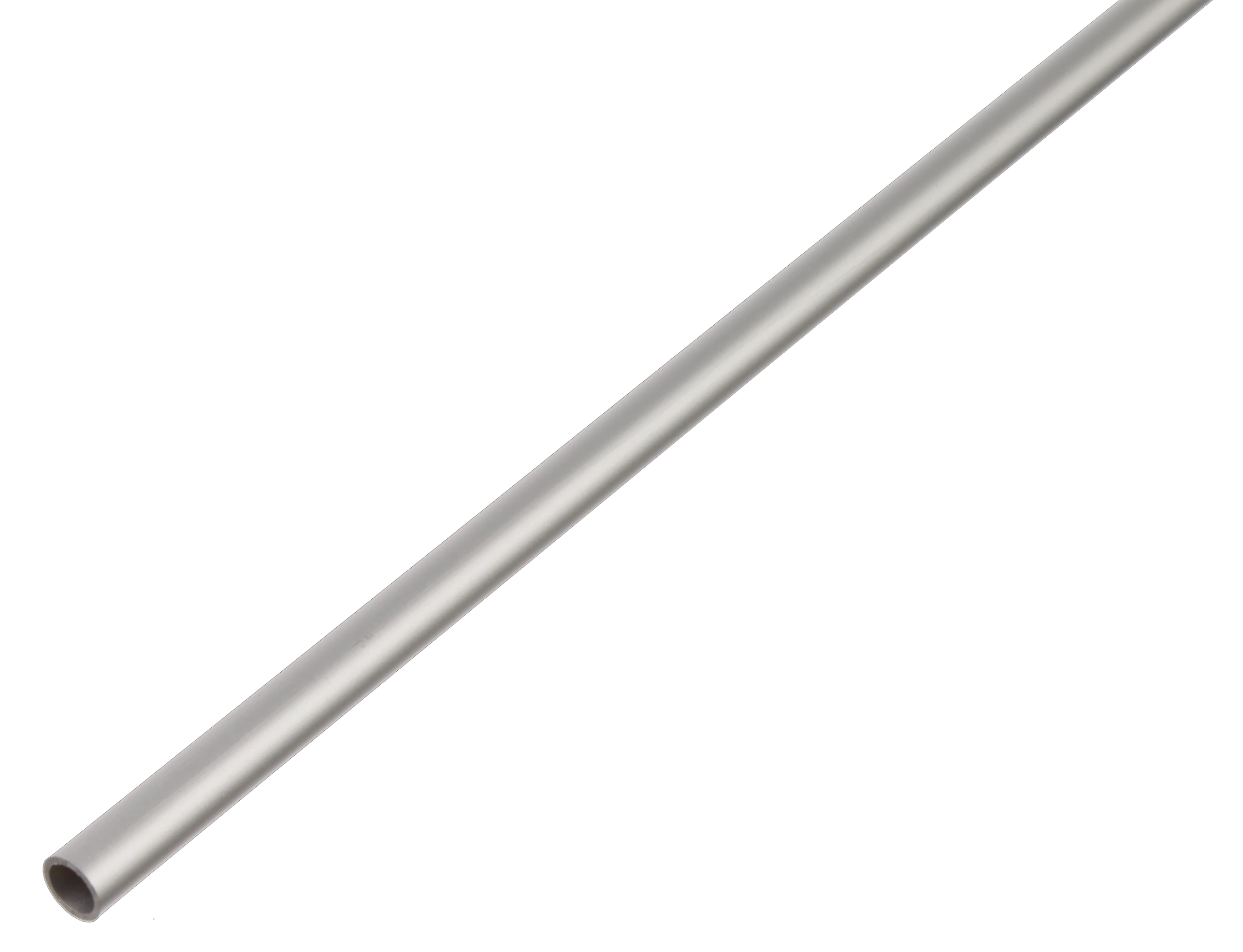 Rundrohr Alu-silber elox. 6x1 mm, 1 m