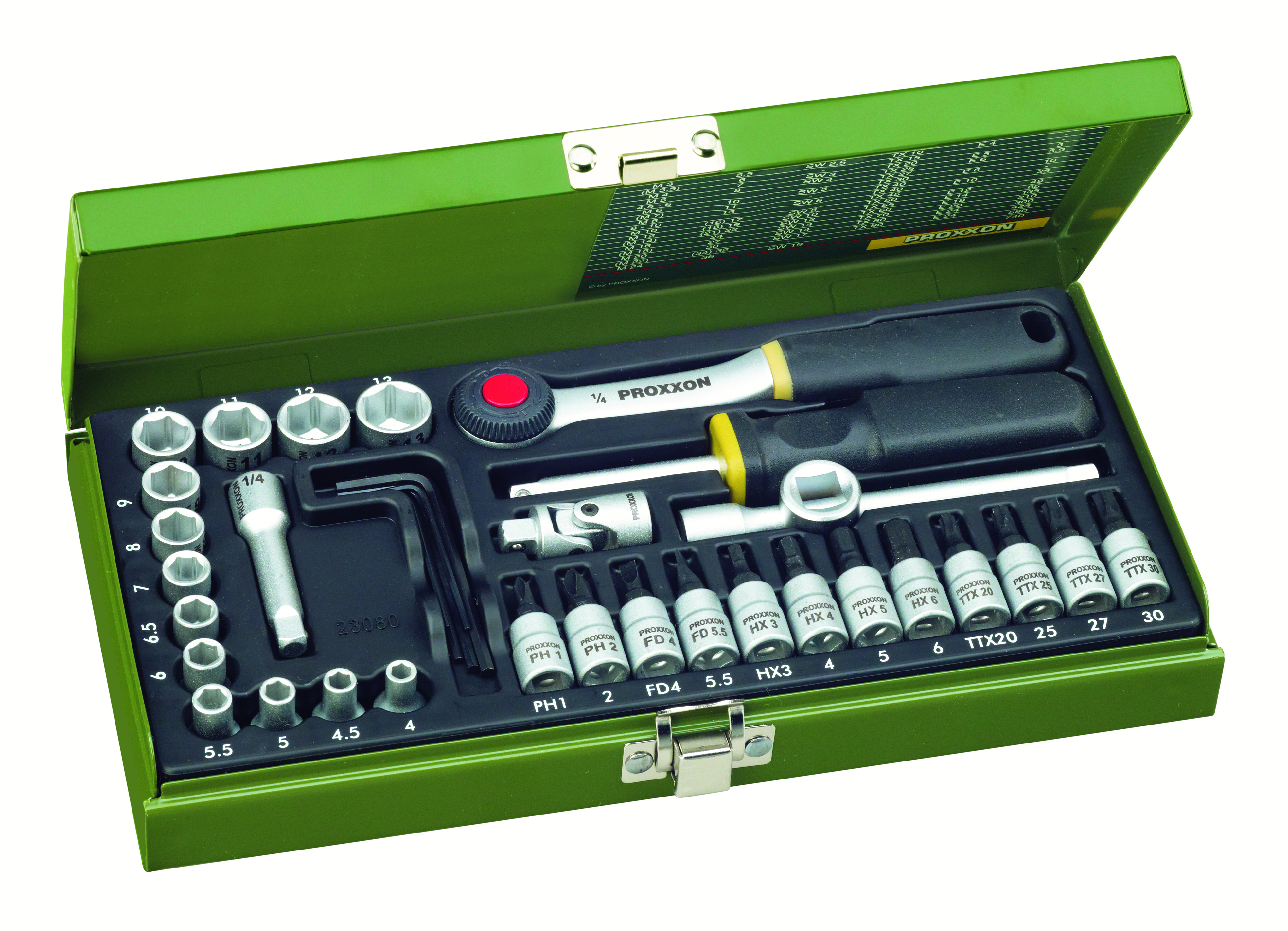 PROXXON-Steckschlüsselsatz 1/4''(36-teilig)