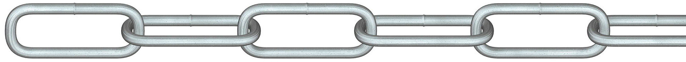 Rundstahlkette, (Spule) 2 mm Stahl galvanisch verzinkt, Tragkr. 20 kg, 60 m