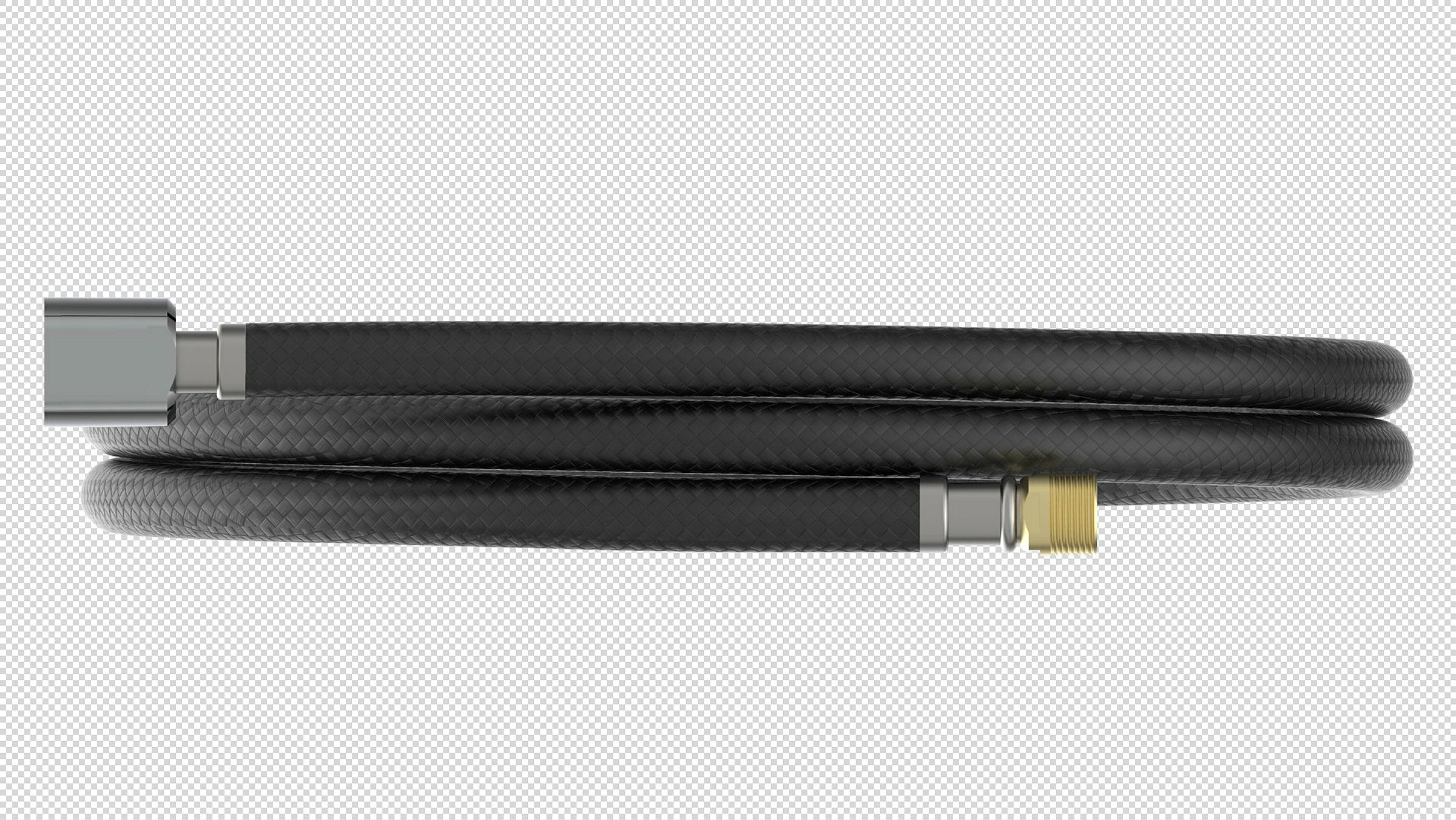 Geschirrbrauseschlauch, Schwarz, 150 cm, 1/2'' x M15AG
