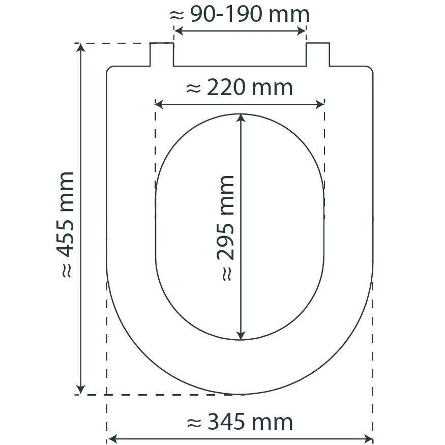 Duroplast WC-Sitz D-Form WHITE, mit Absenkautomatik und Schnellverschluss