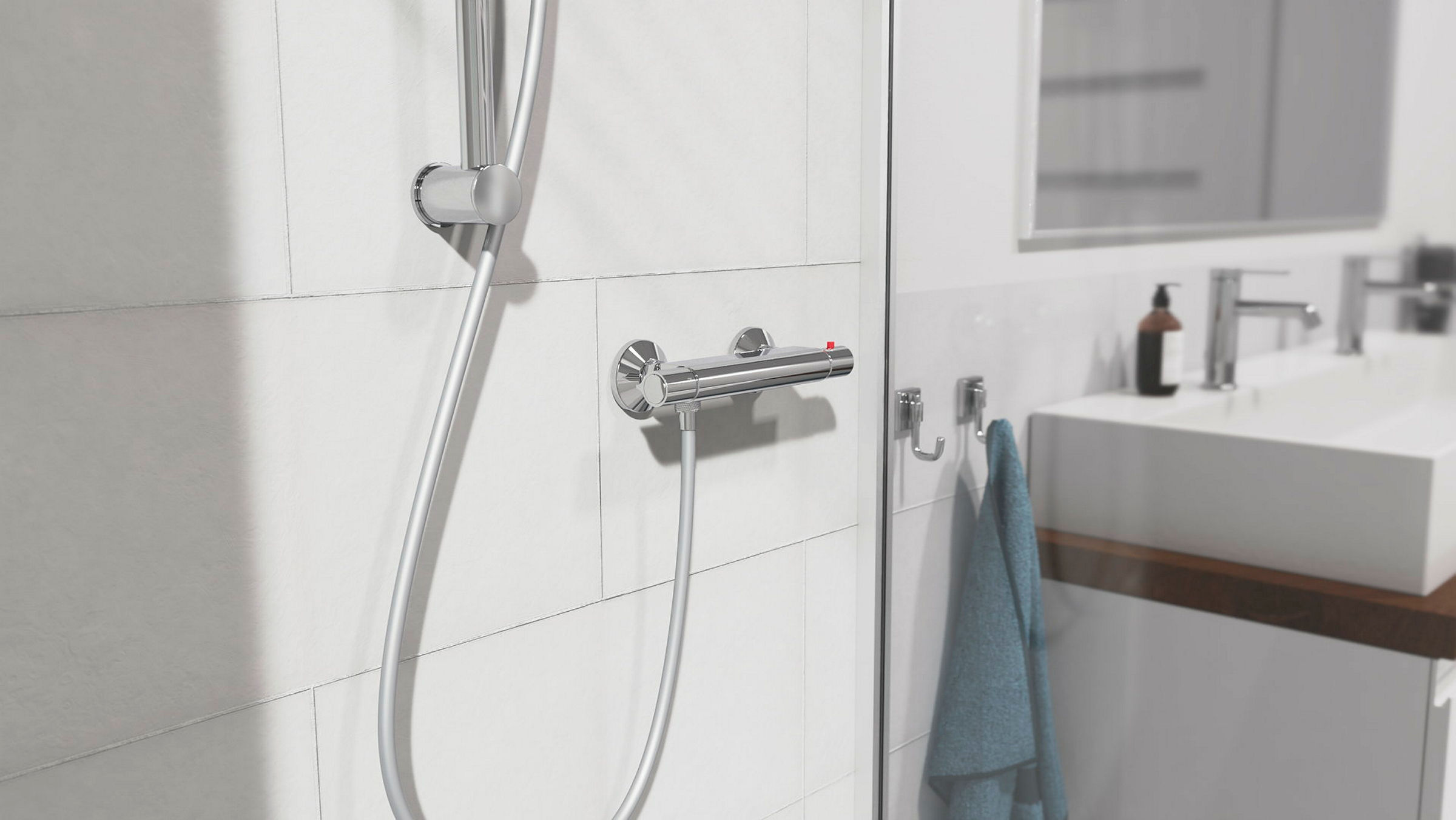 VICO Thermostat Duscharmatur, Chrom