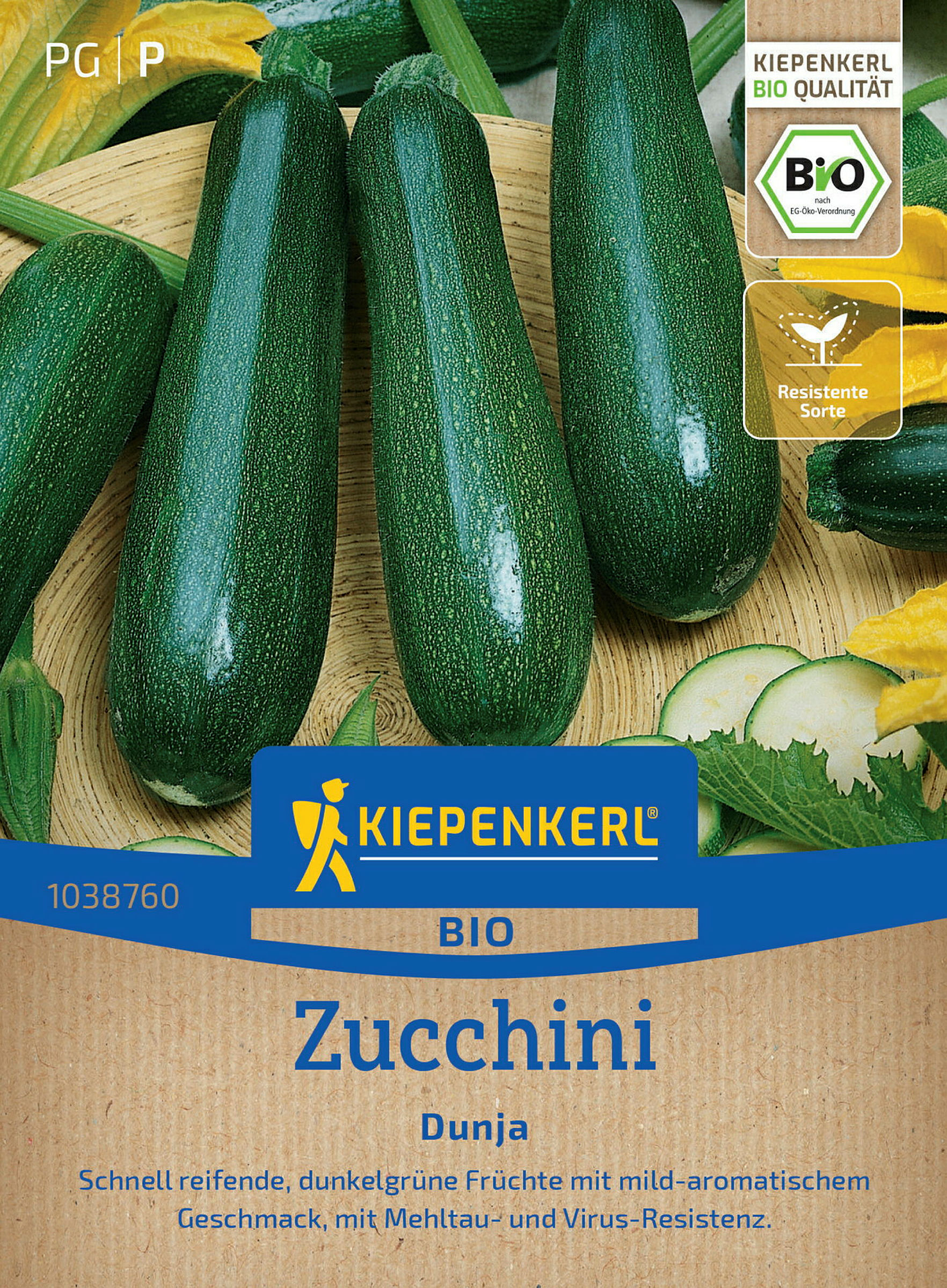 Kiepenkerl BIO Zucchini Dunja, F1