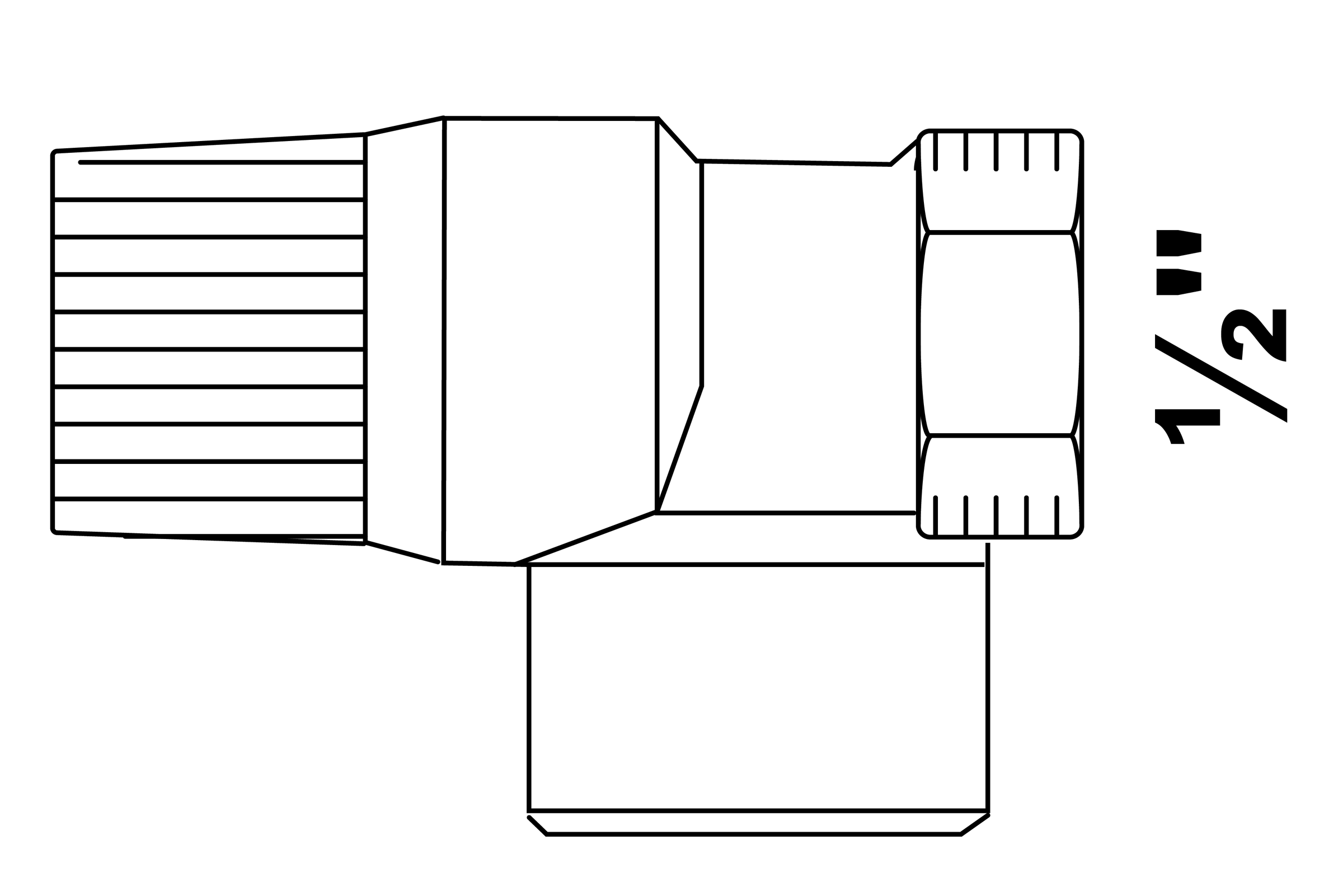 Sicherheitsventil, 6bar, 1/2''IG x 3/4''IG