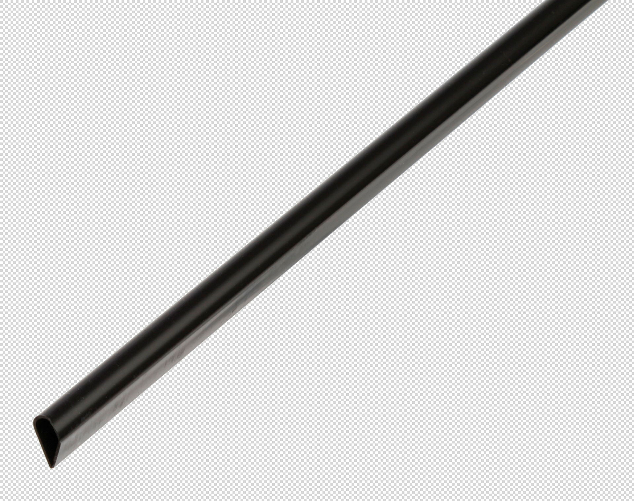 Klemmprofil 1m15x0,9 PVC schwarz