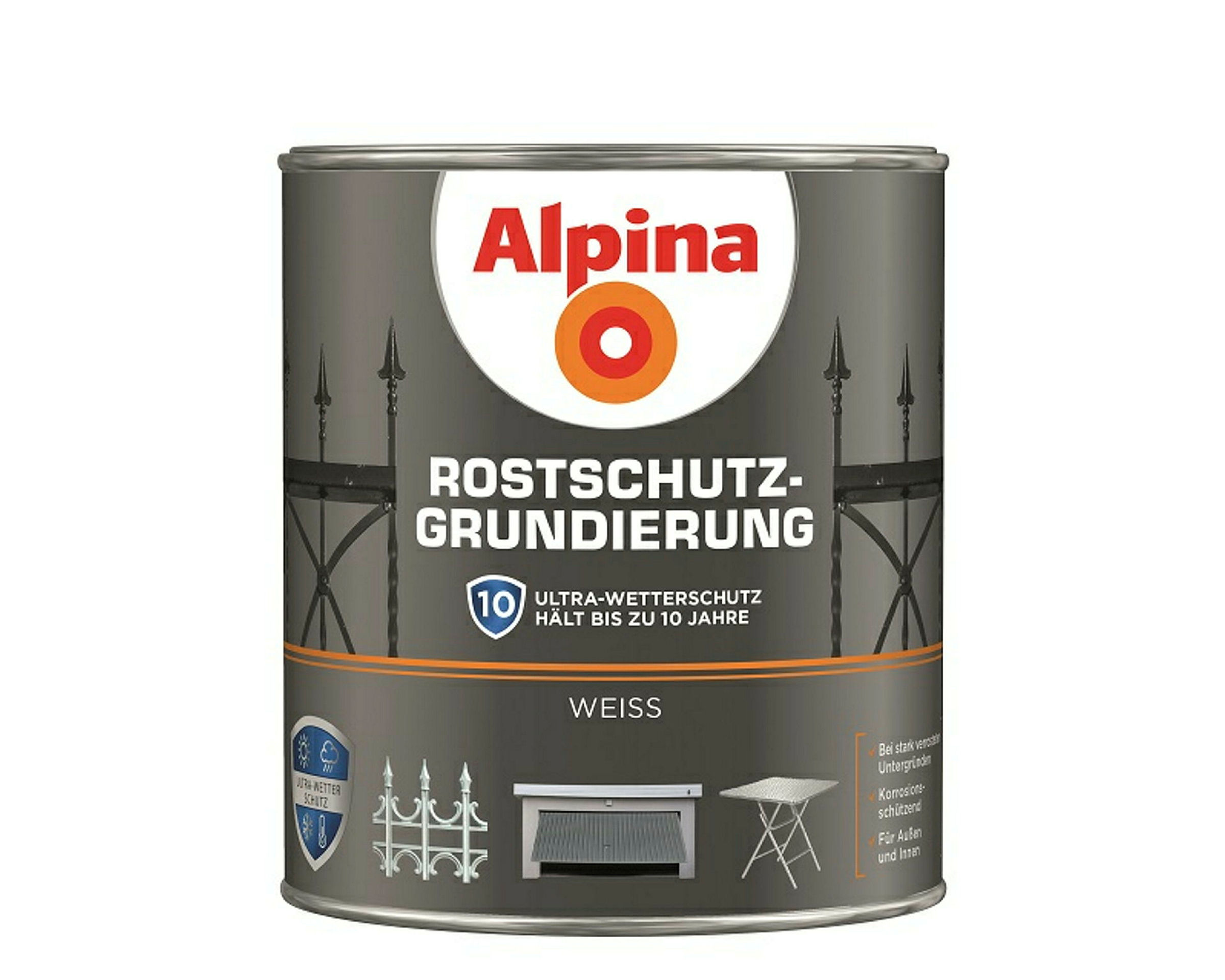 Alpina Rostschutz-Grundierung 2 Liter weiß
