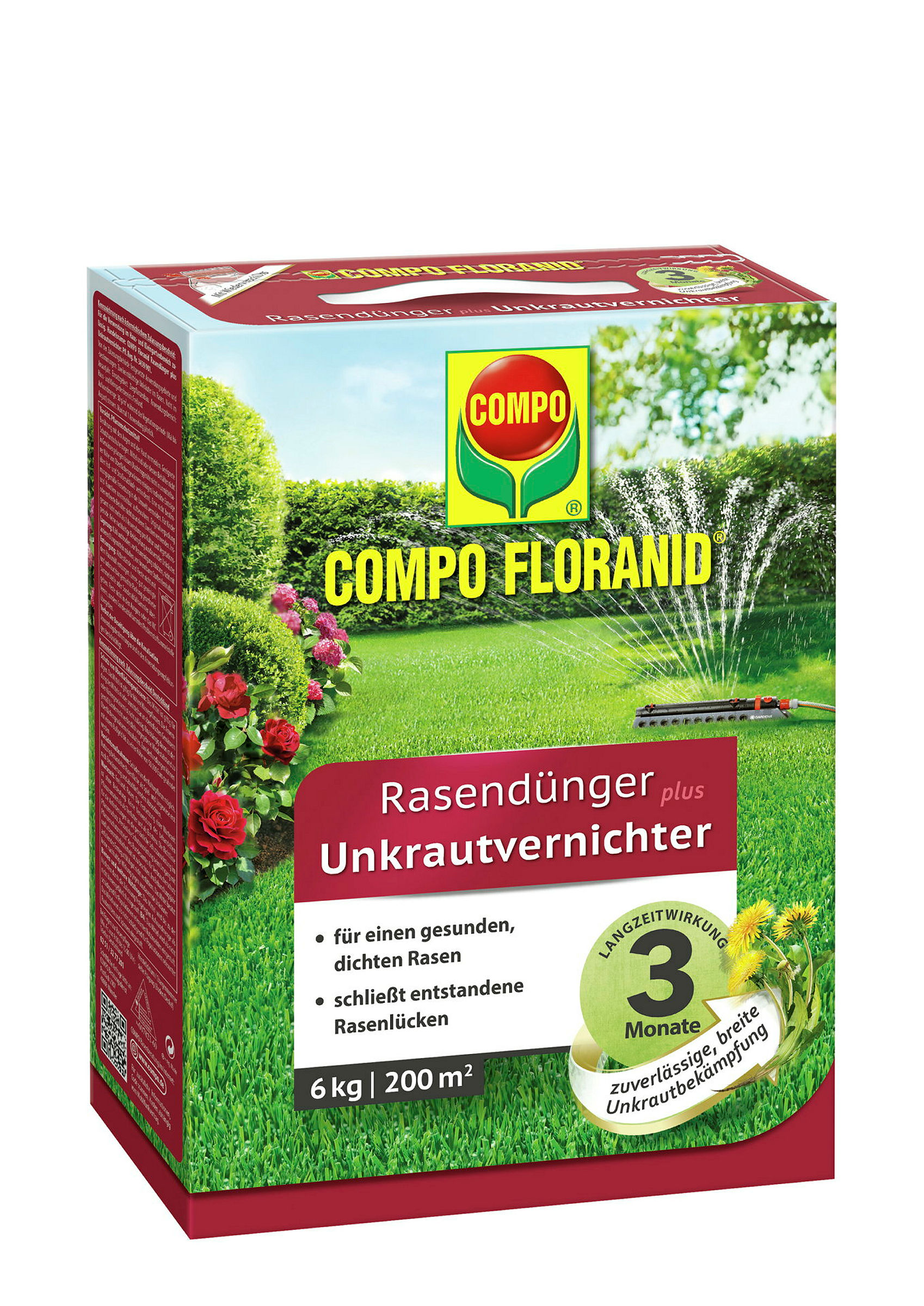 COMPO Rasendünger plus UV6 kg für 200m2