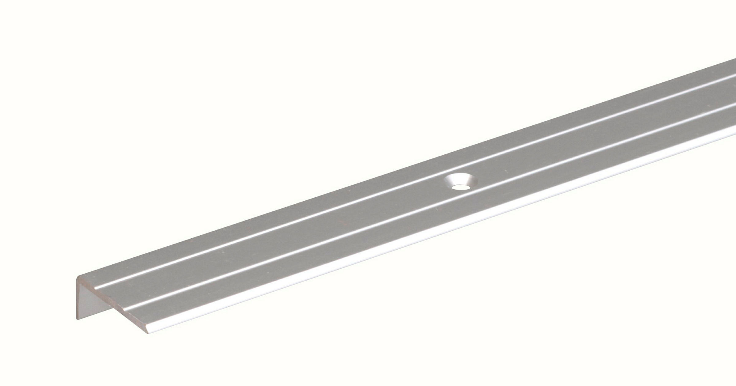 Treppenkanten-Schutzprofil 2m25x10 silberfarbig eloxiert