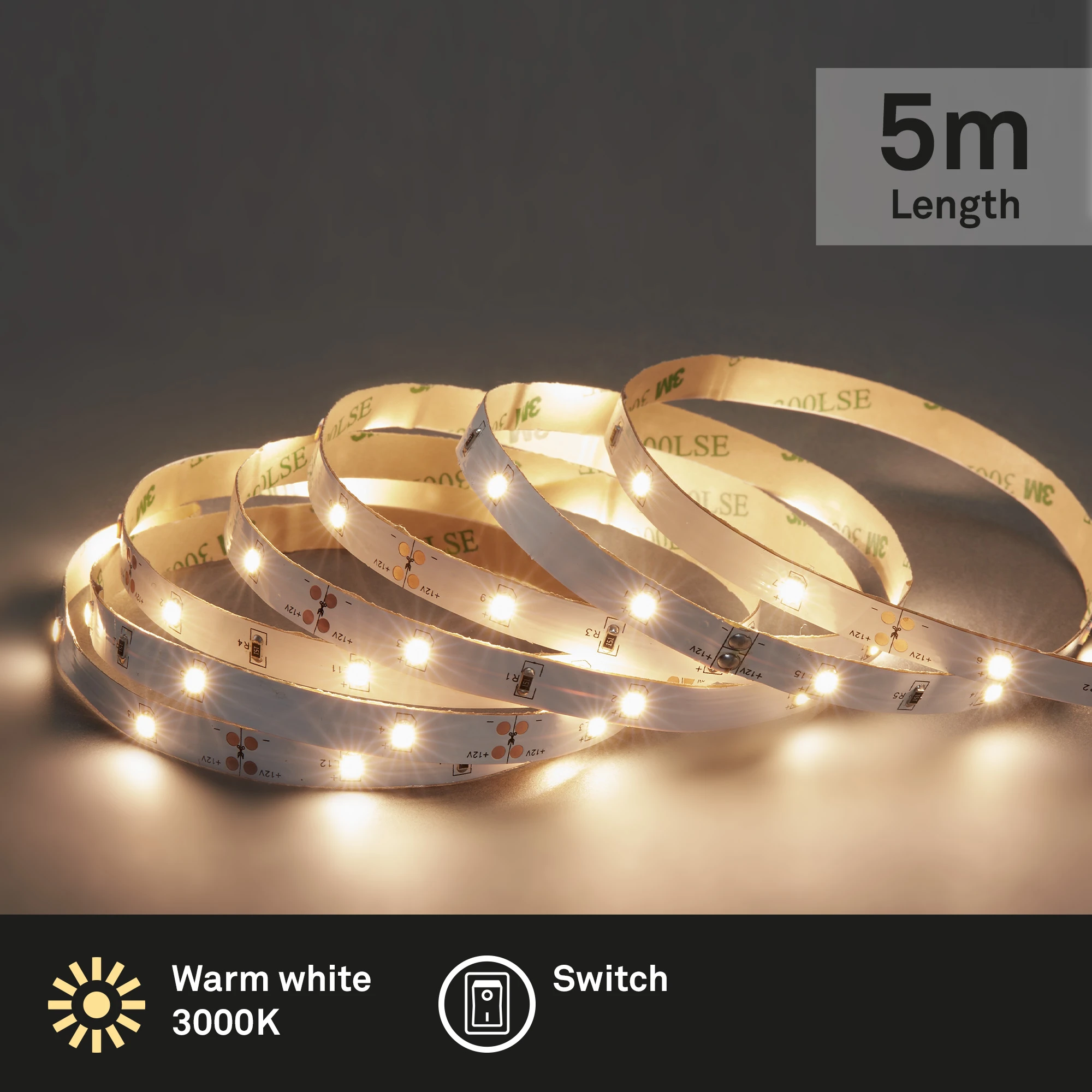 LED-Band, weiß, 150xLED, 5m