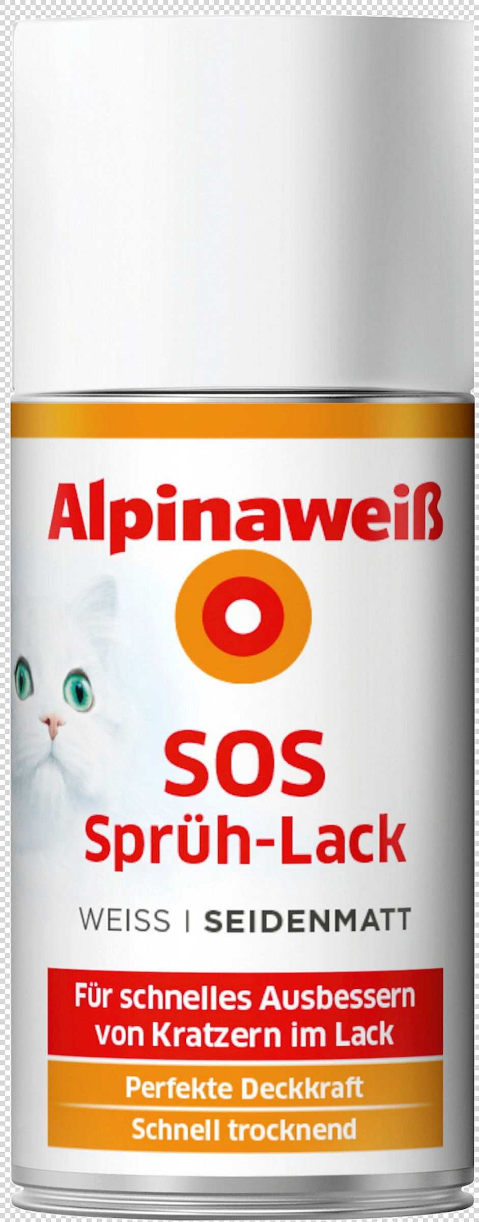 Alpinaweiß SOS Sprüh-Lack 150ml seidenmatt