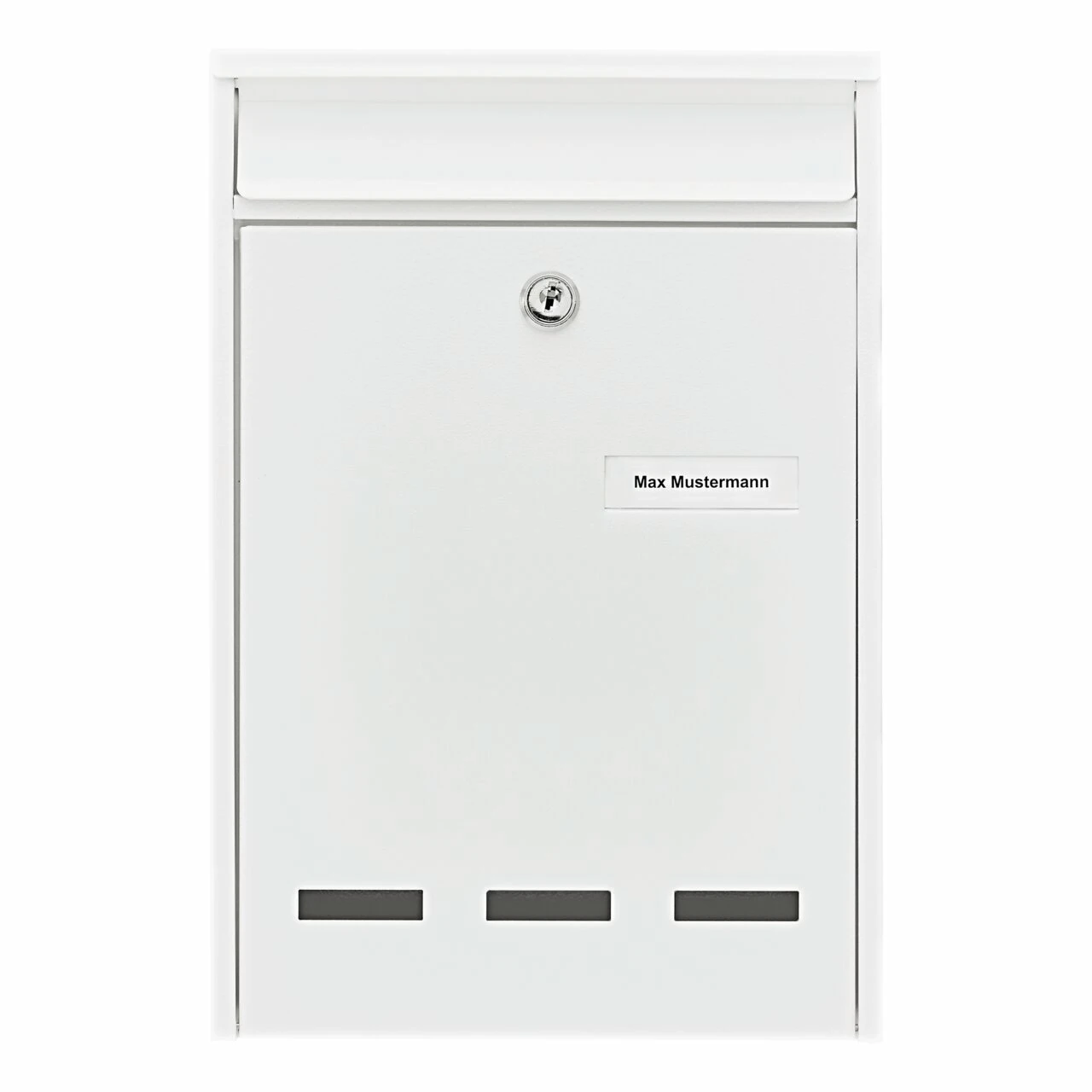 Briefkasten Stahl-lackiert Pocket 5871 W weiss
