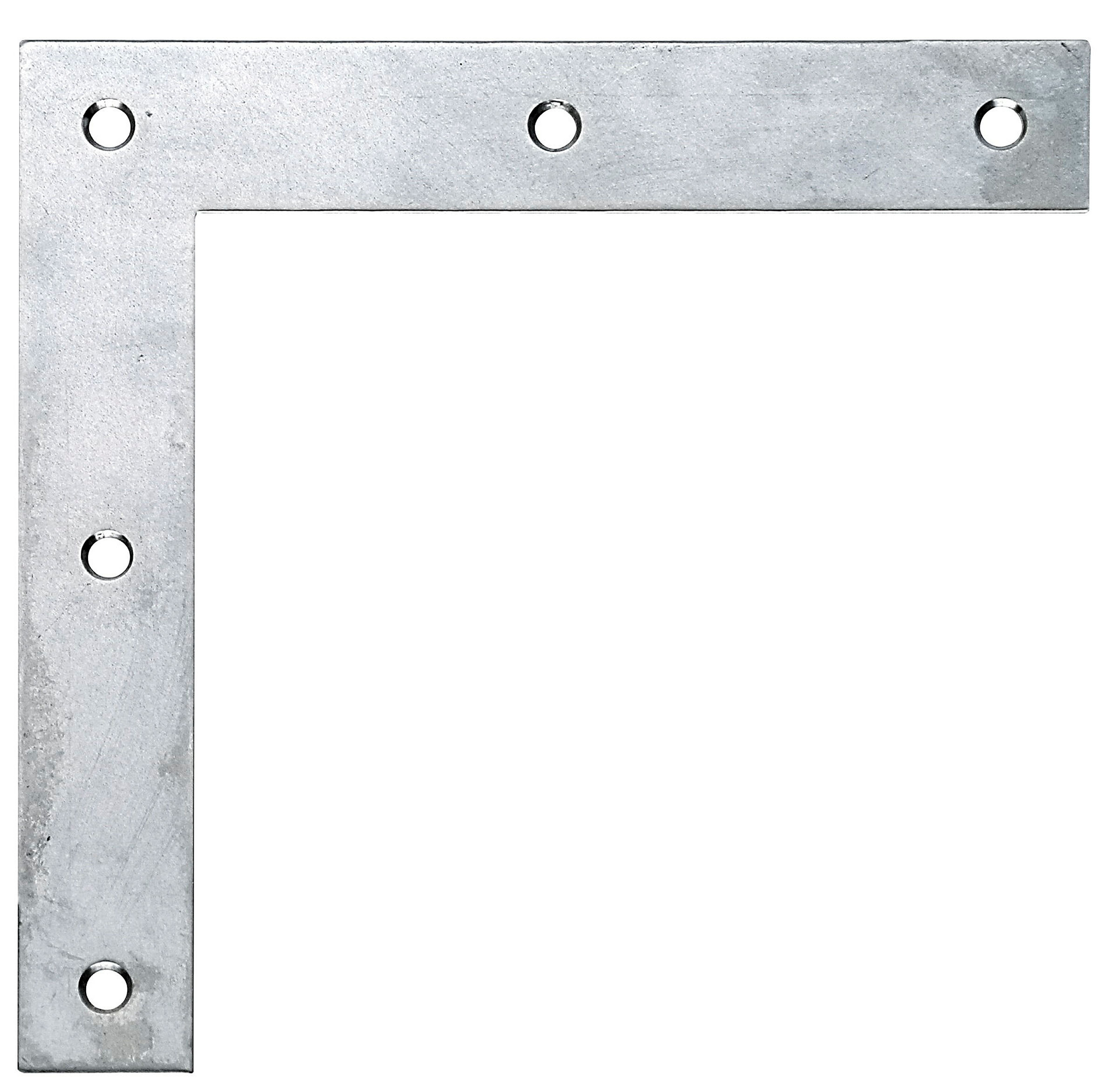 Eckwinkel mit versenkten Schraublöchern 120x120x20 Edelstahl