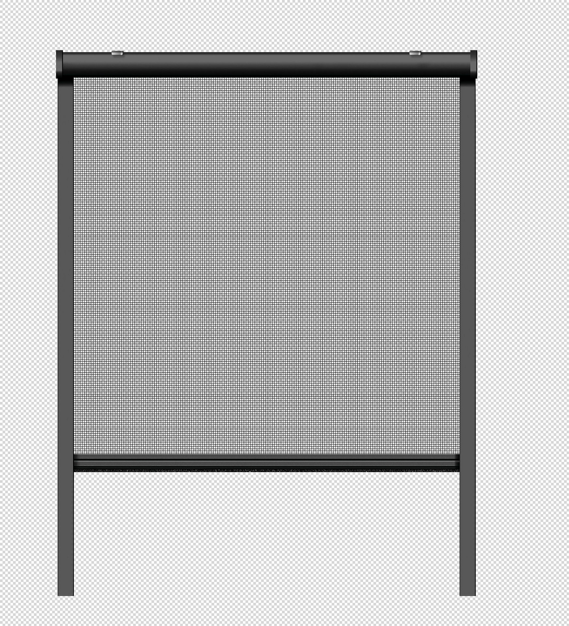 Schellenberg Insektenschutzrollo für Fenster, anthrazit, 100 x 160 cm