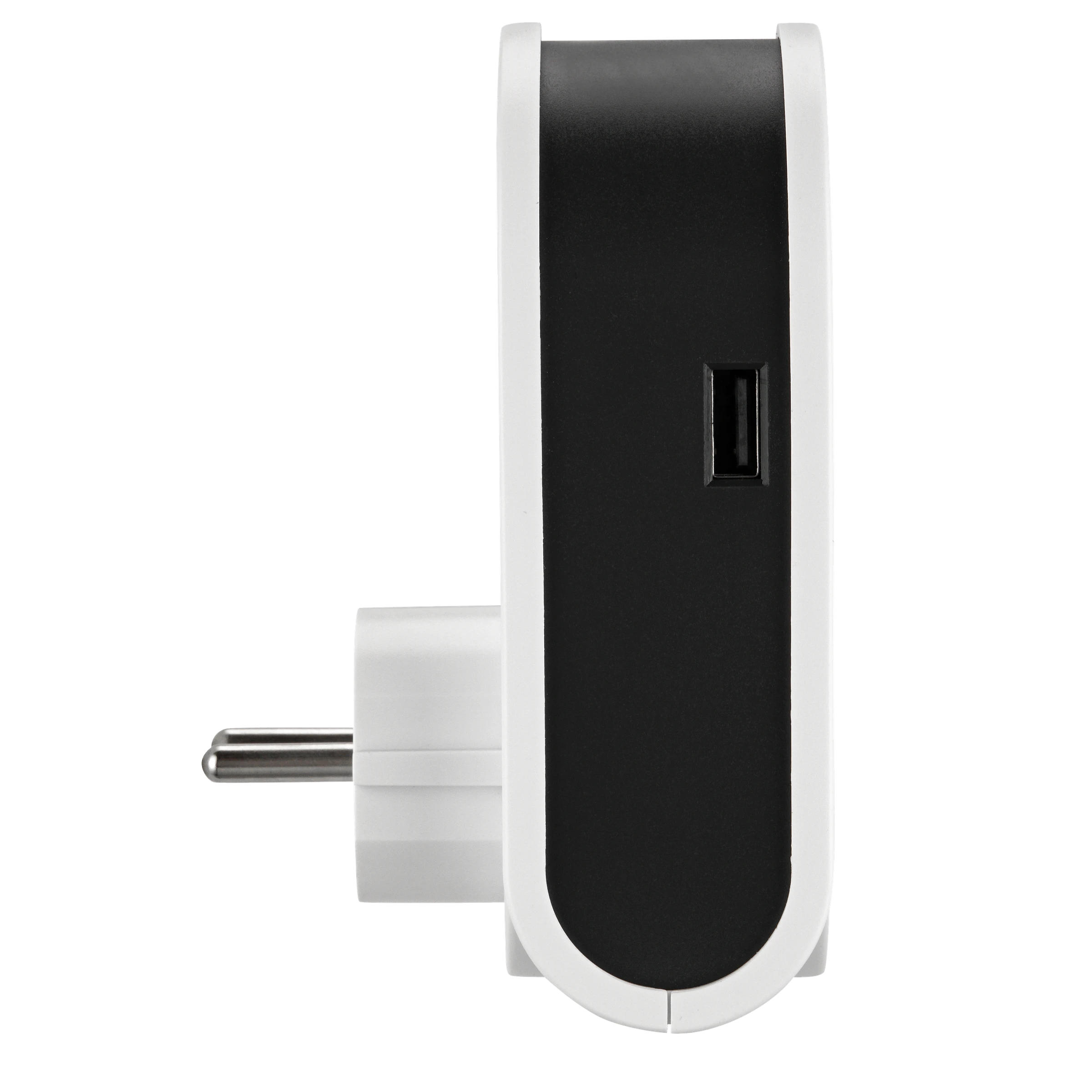 USB-Ladegerät Flex 3 in 1 mit ausziehbarem Ladekabel 3,1A weiß