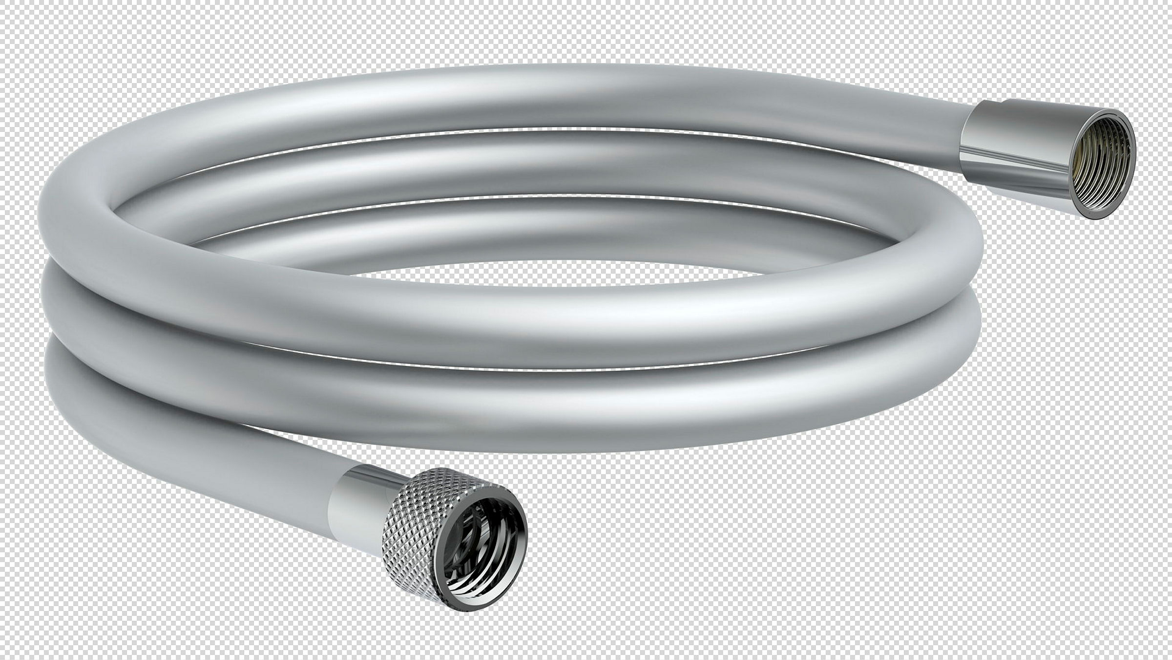 Brauseschlauch 150 cm, Kunststoff, Silber