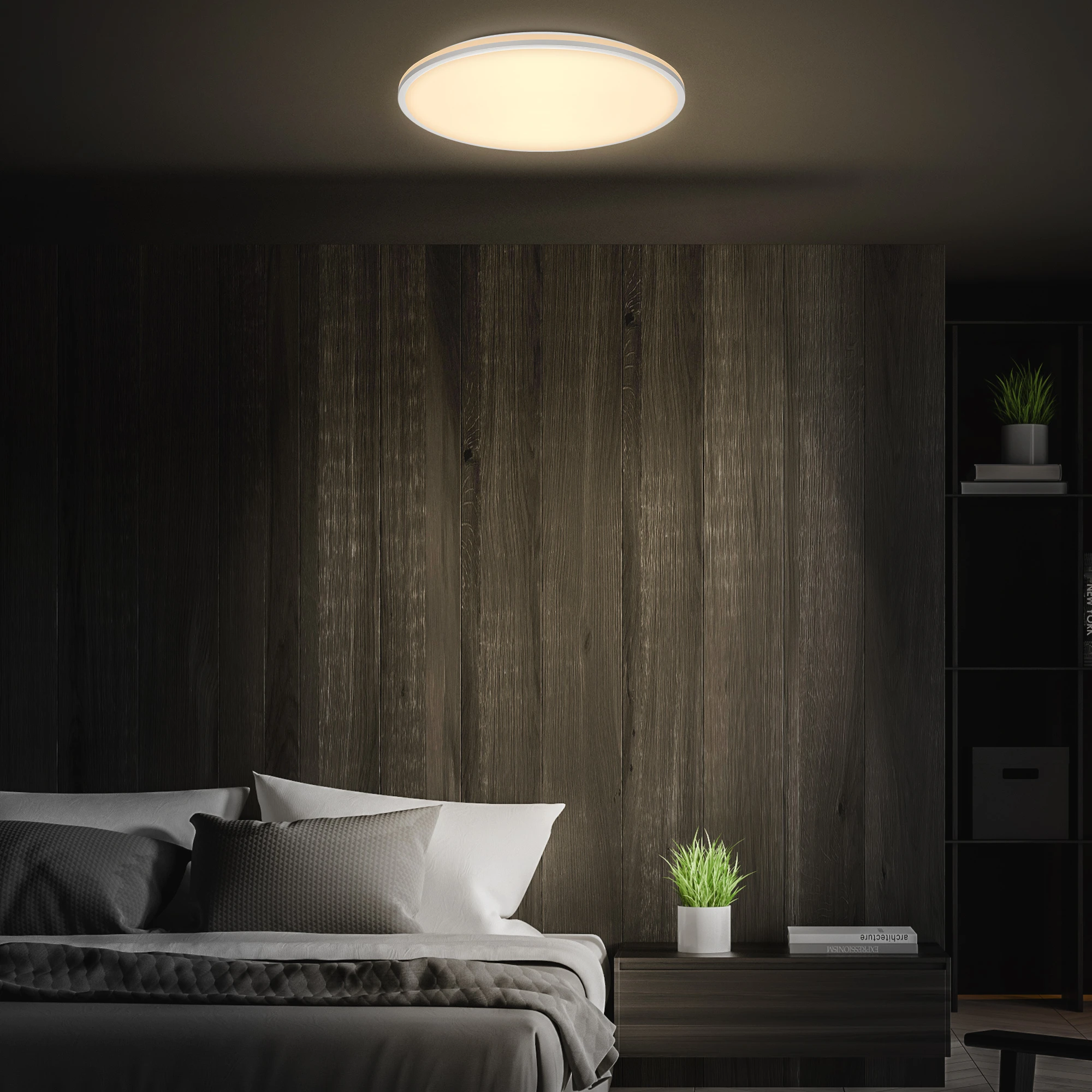 LANA CCT-LED Deckenleuchte, Chrome-matt, LED / 40W