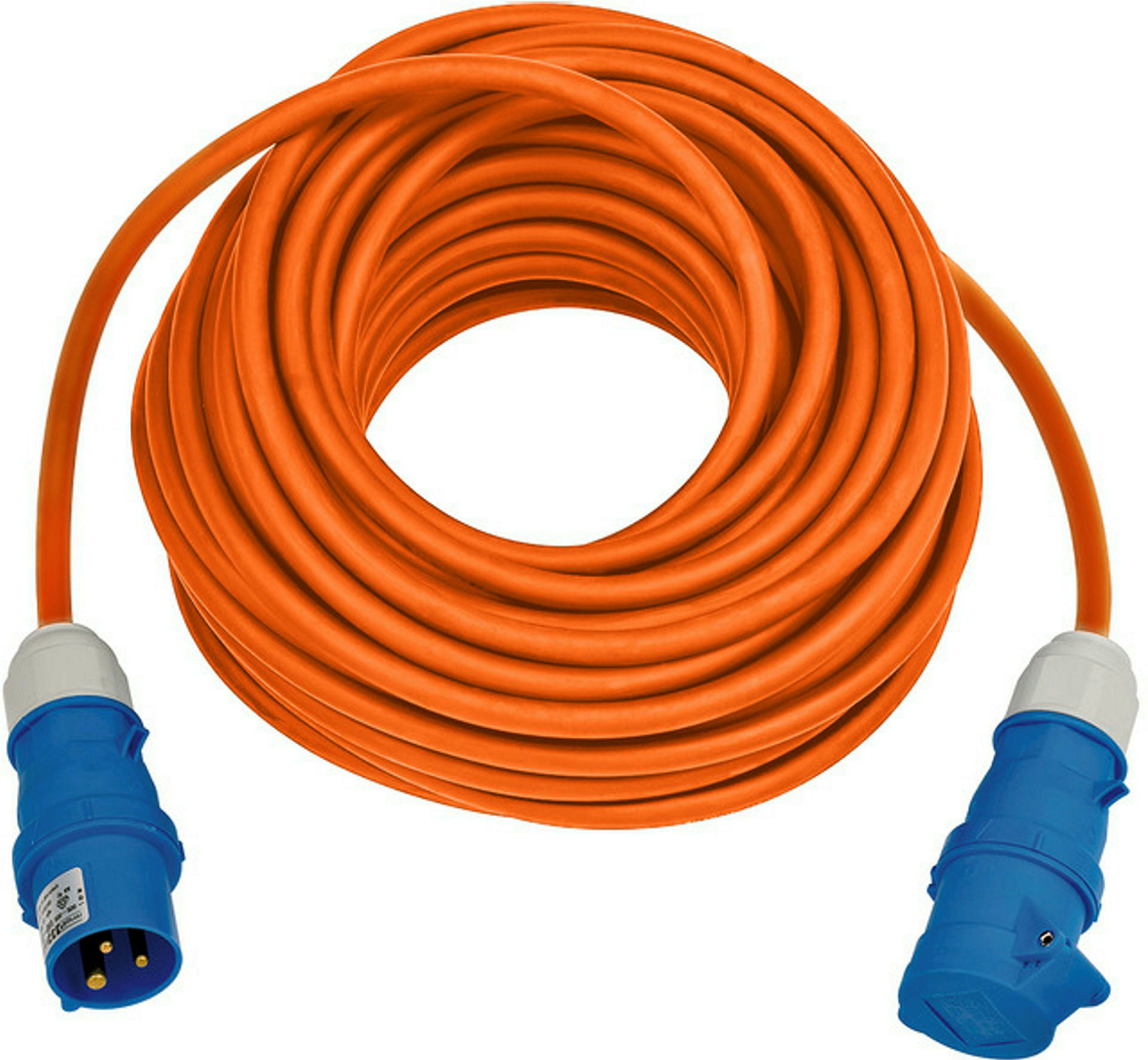 Verlängerungskabel 25m CEE230V/16A IP44 H07RN-F3G2.5 orange, Stecker&Kuppl.