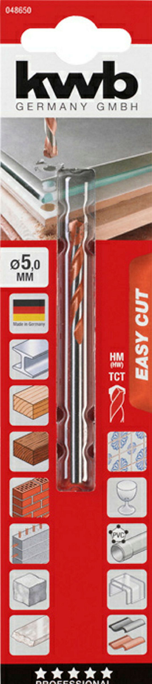 EASY-CUT Allzweckbohrer, ø 5.0 mm