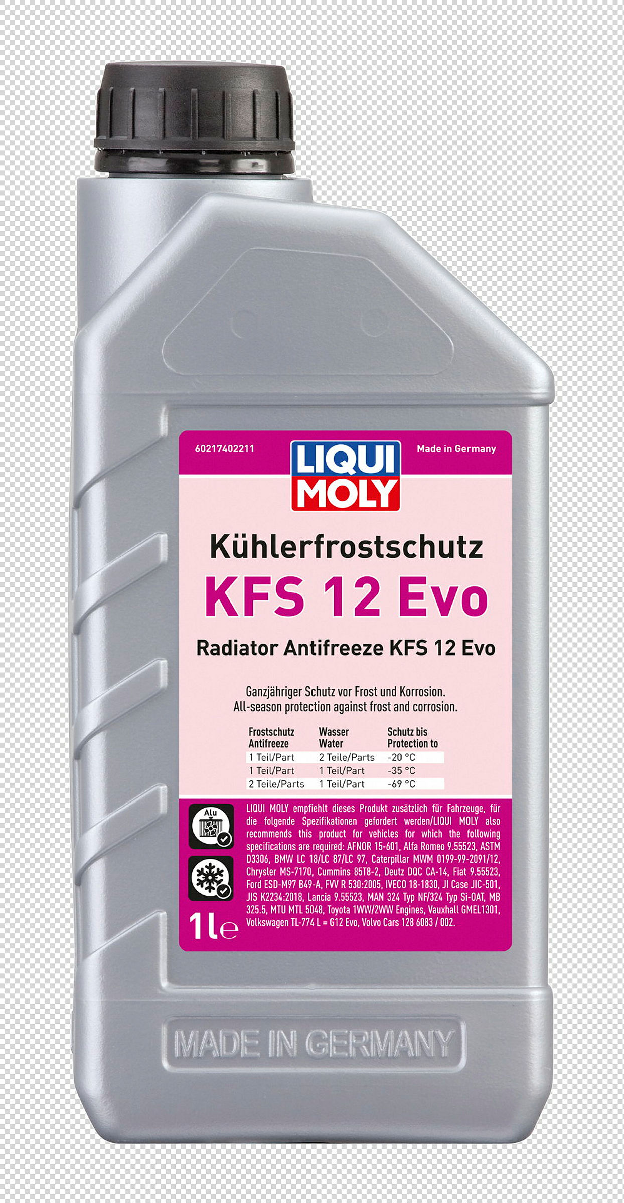 Kühlerfrostschutz KFS12 Evo 1 Liter