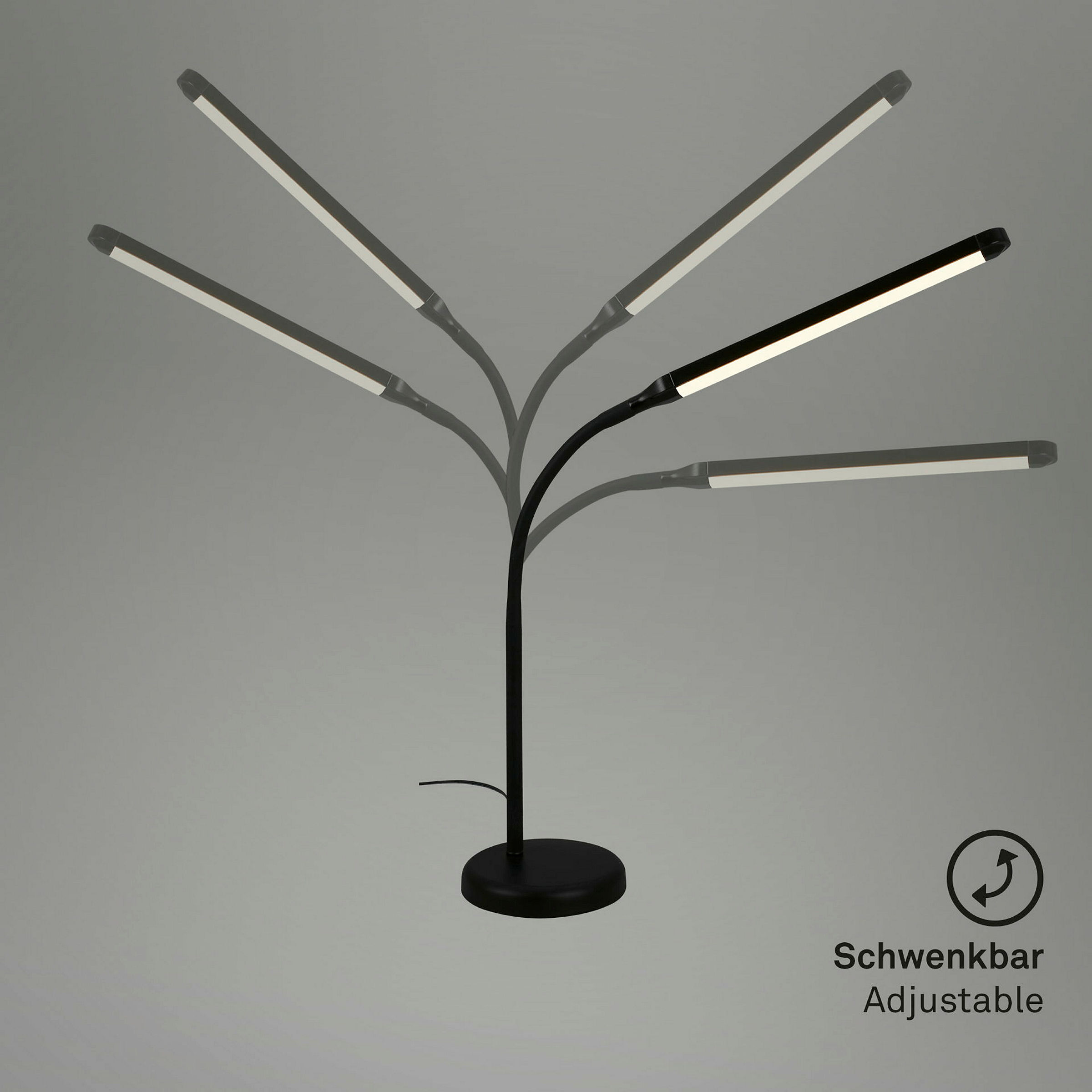 LED Tischleuchte, schwarz, 1xLED-Platine/6W