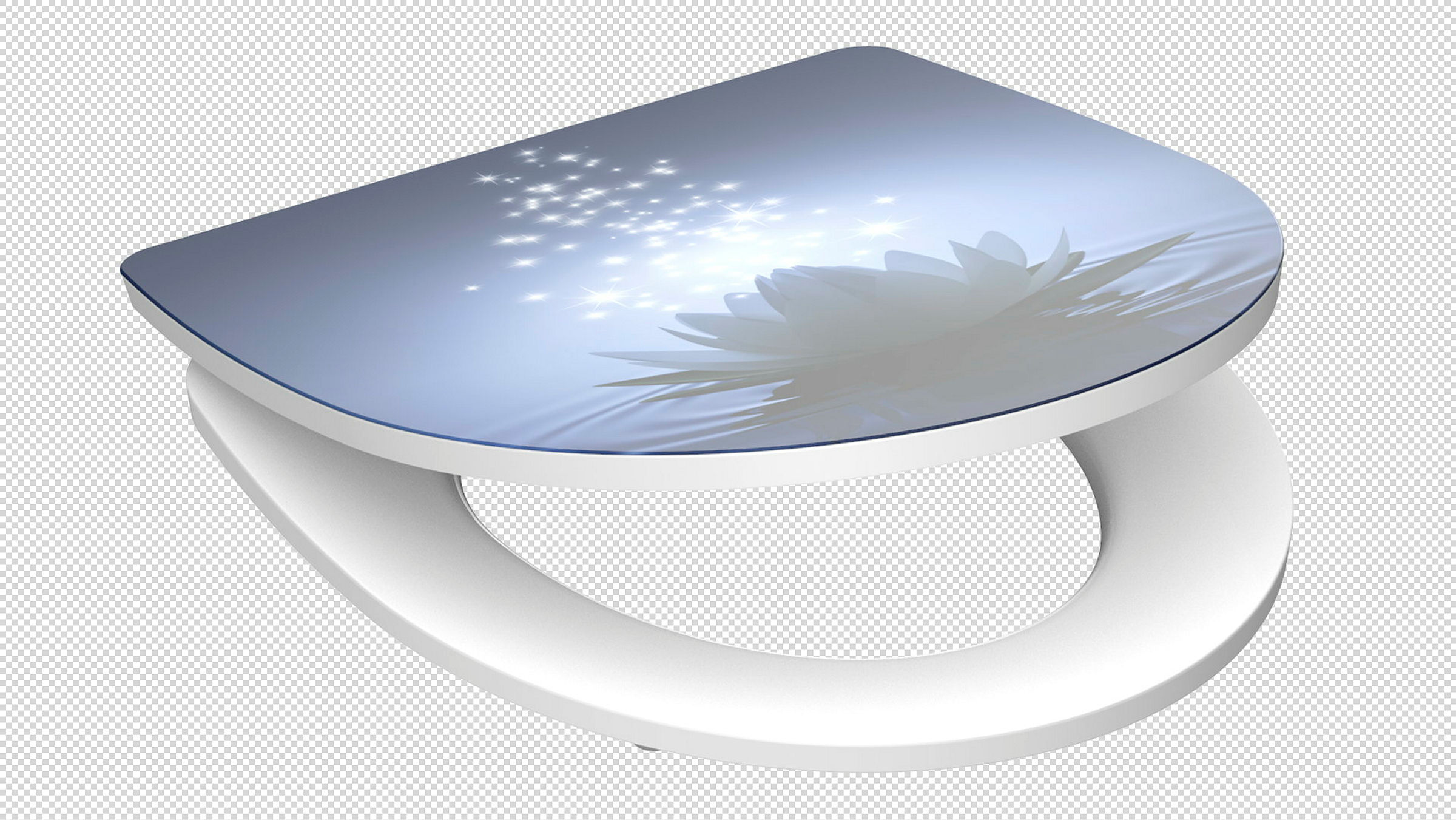 Duroplast HG WC-Sitz WATER LILY, mit Absenkautomatik und Schnellverschluss