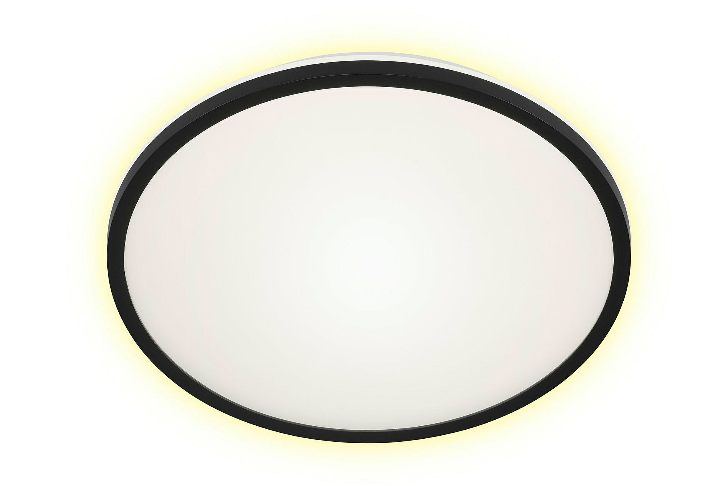LED Deckenleuchte mit Backlighteffekt, schwarz, 1xLED/15W