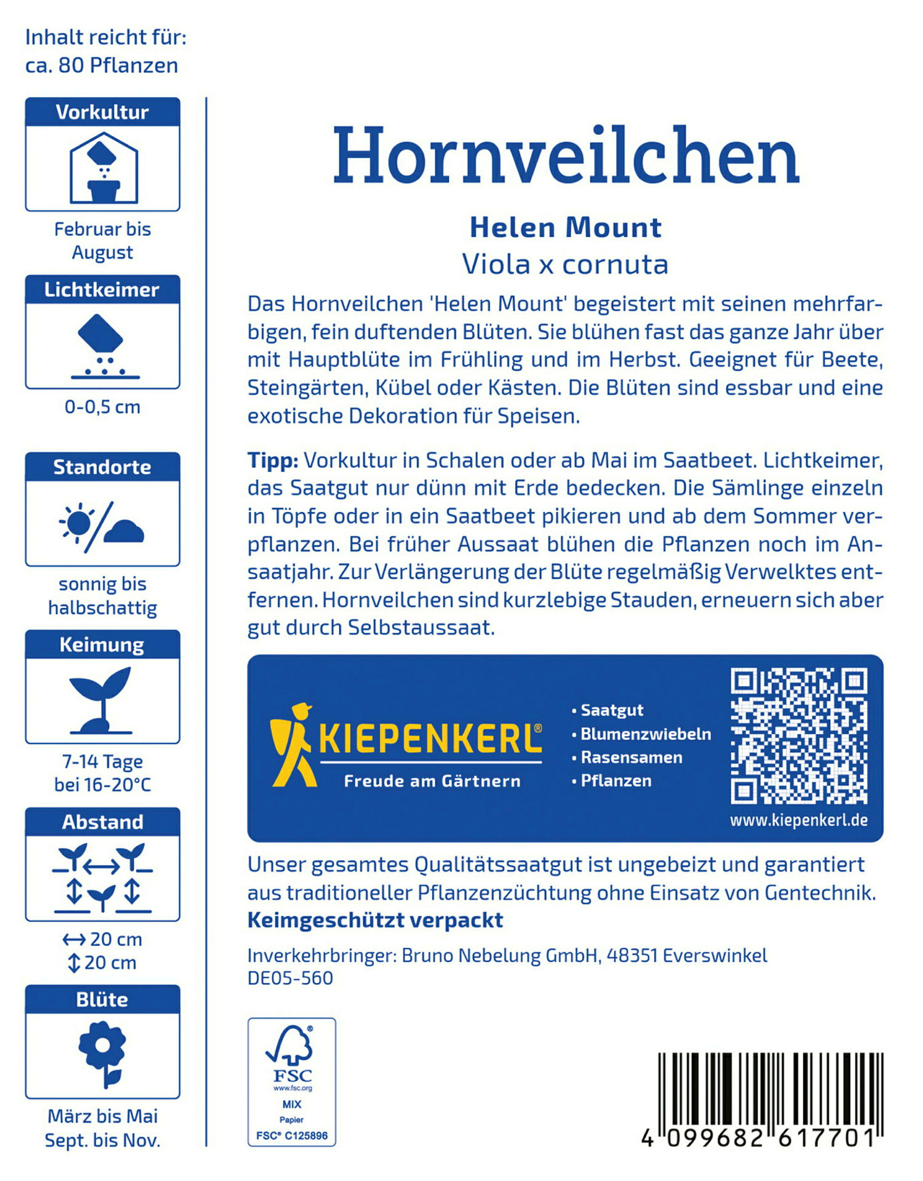 Kiepenkerl Hornveilchen Helen Mount