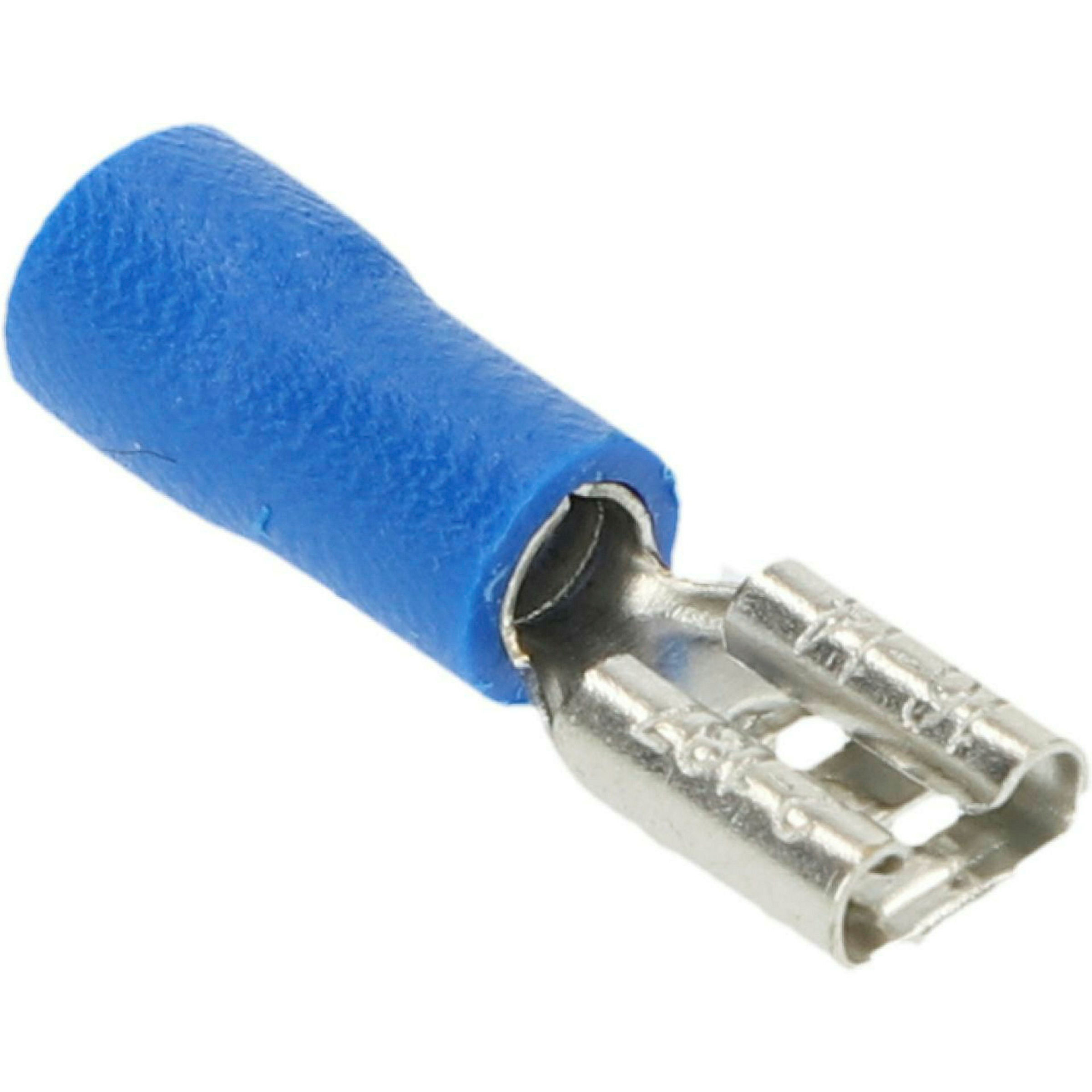 Flachsteckhülsen bl, 4,8mm, 20x